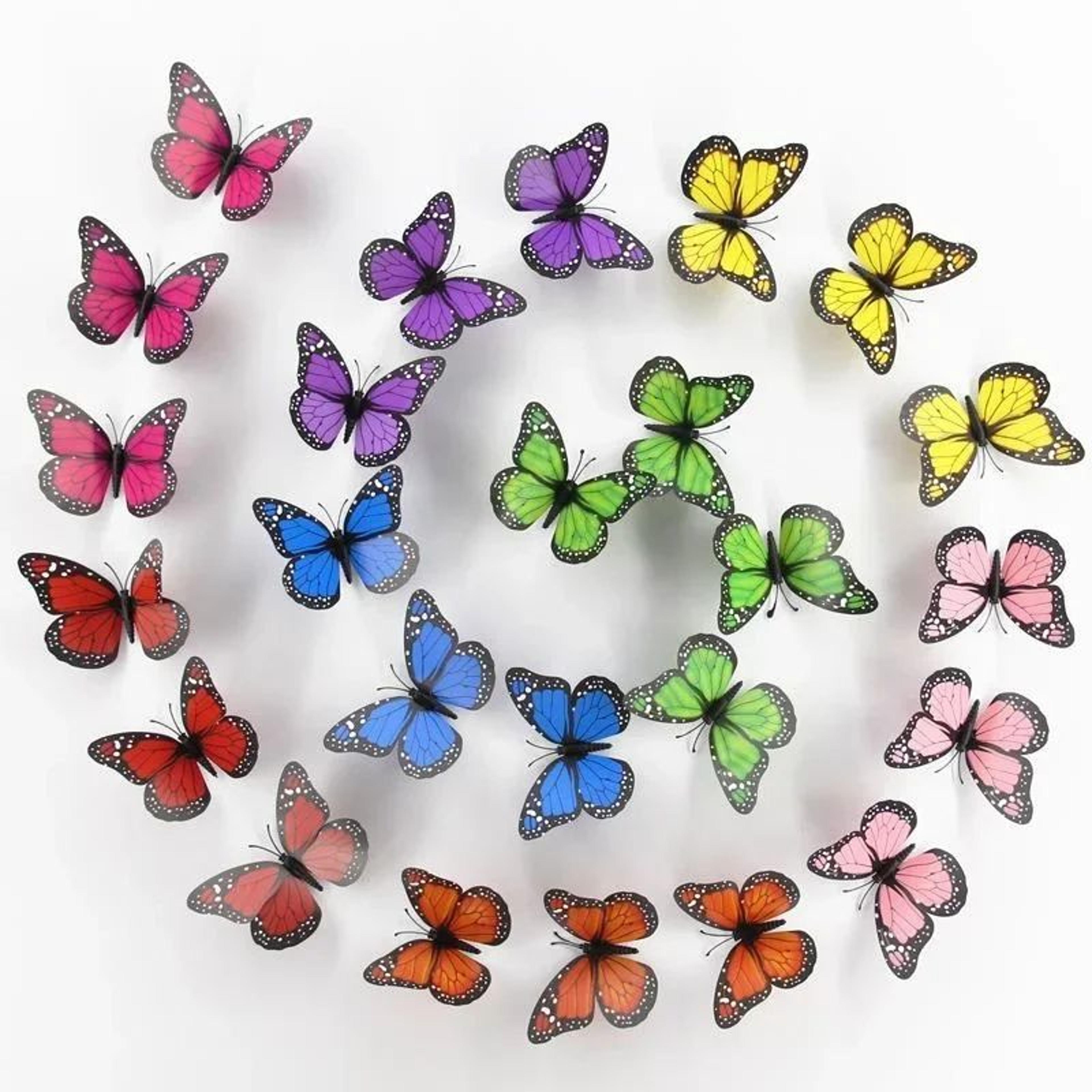 3d monarch butterfly decoration set