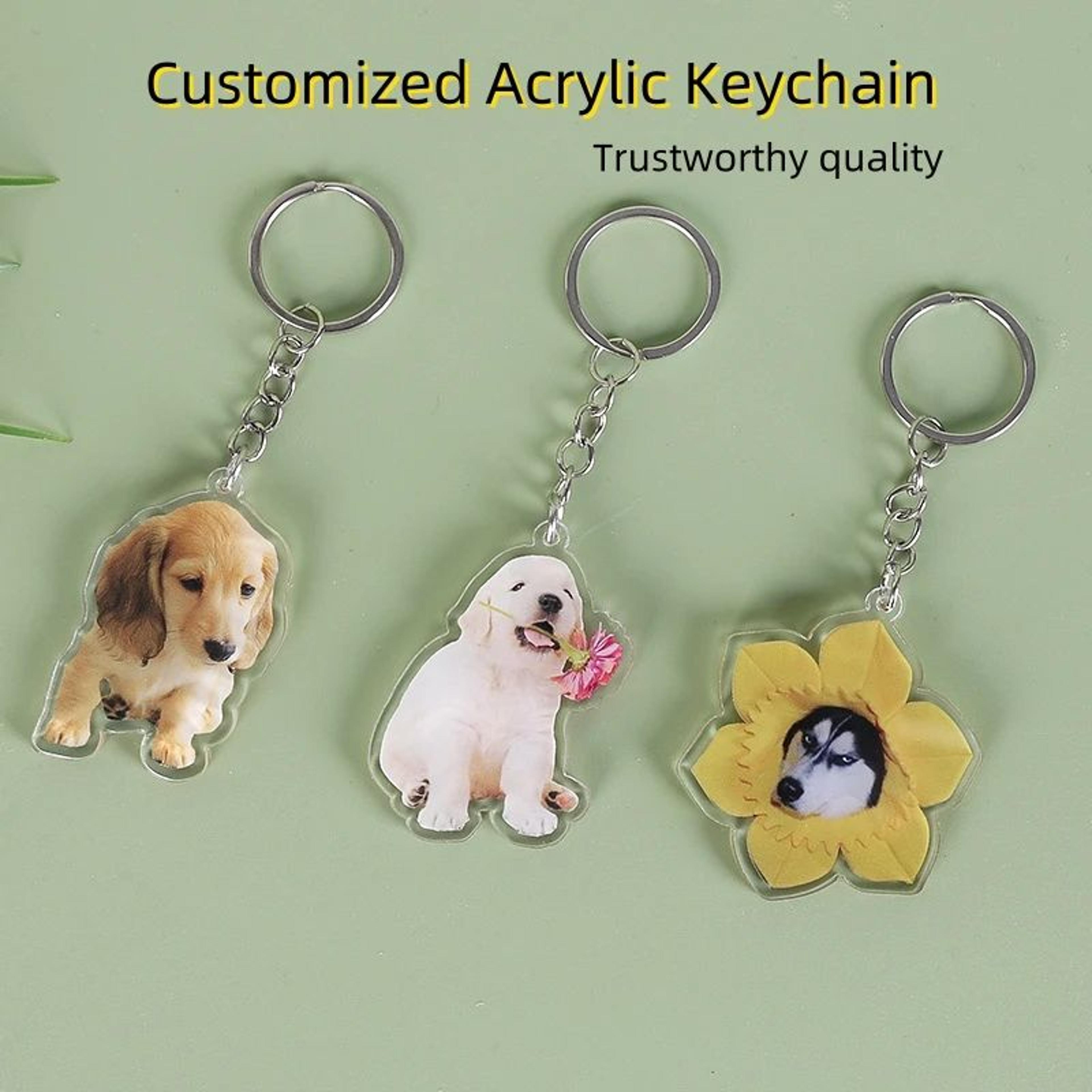 custom anime acrylic character keychain