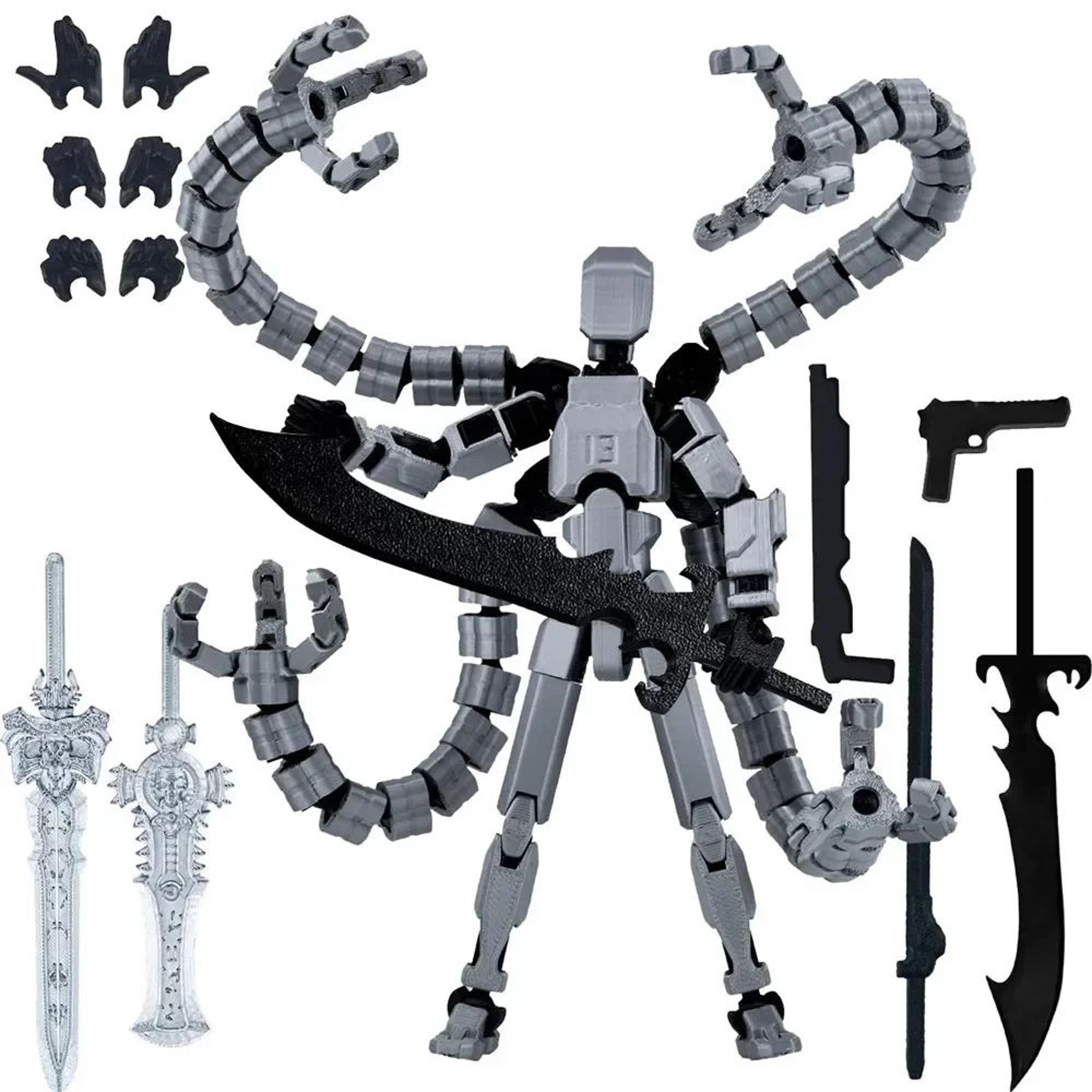 t13 multi jointed robot action figure