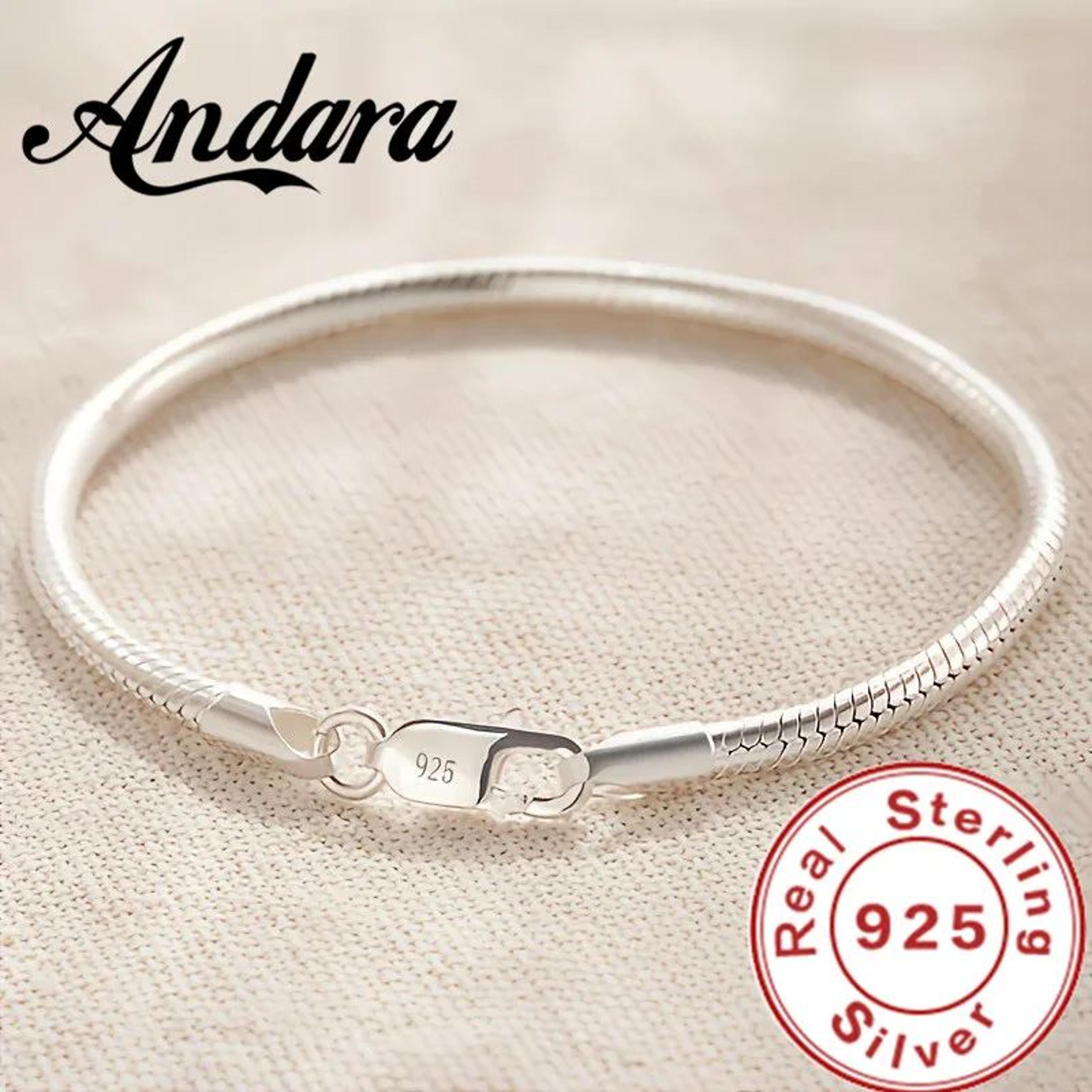 925 sterling silver snake chain bracelet