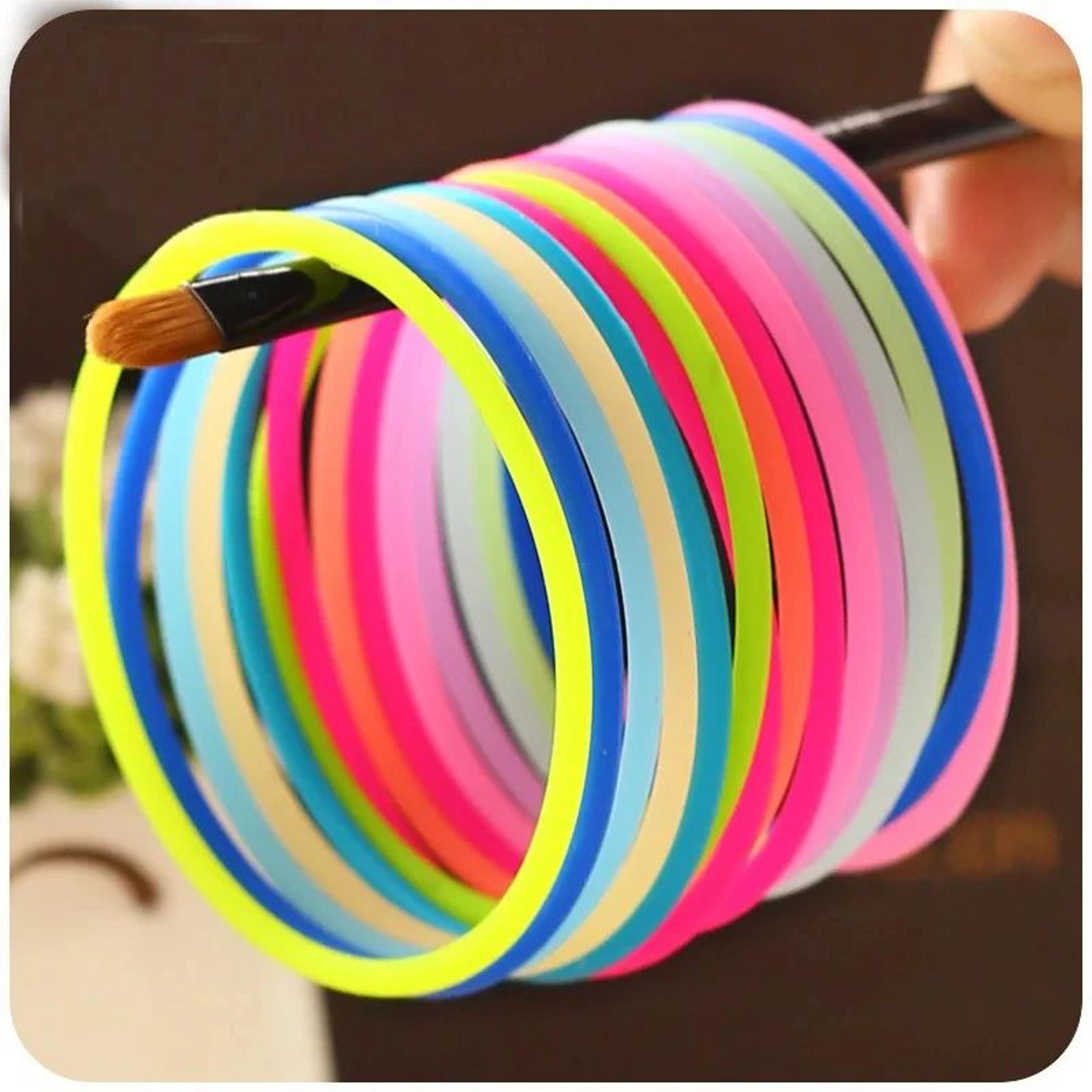candy color glow in the dark silicone wristbands