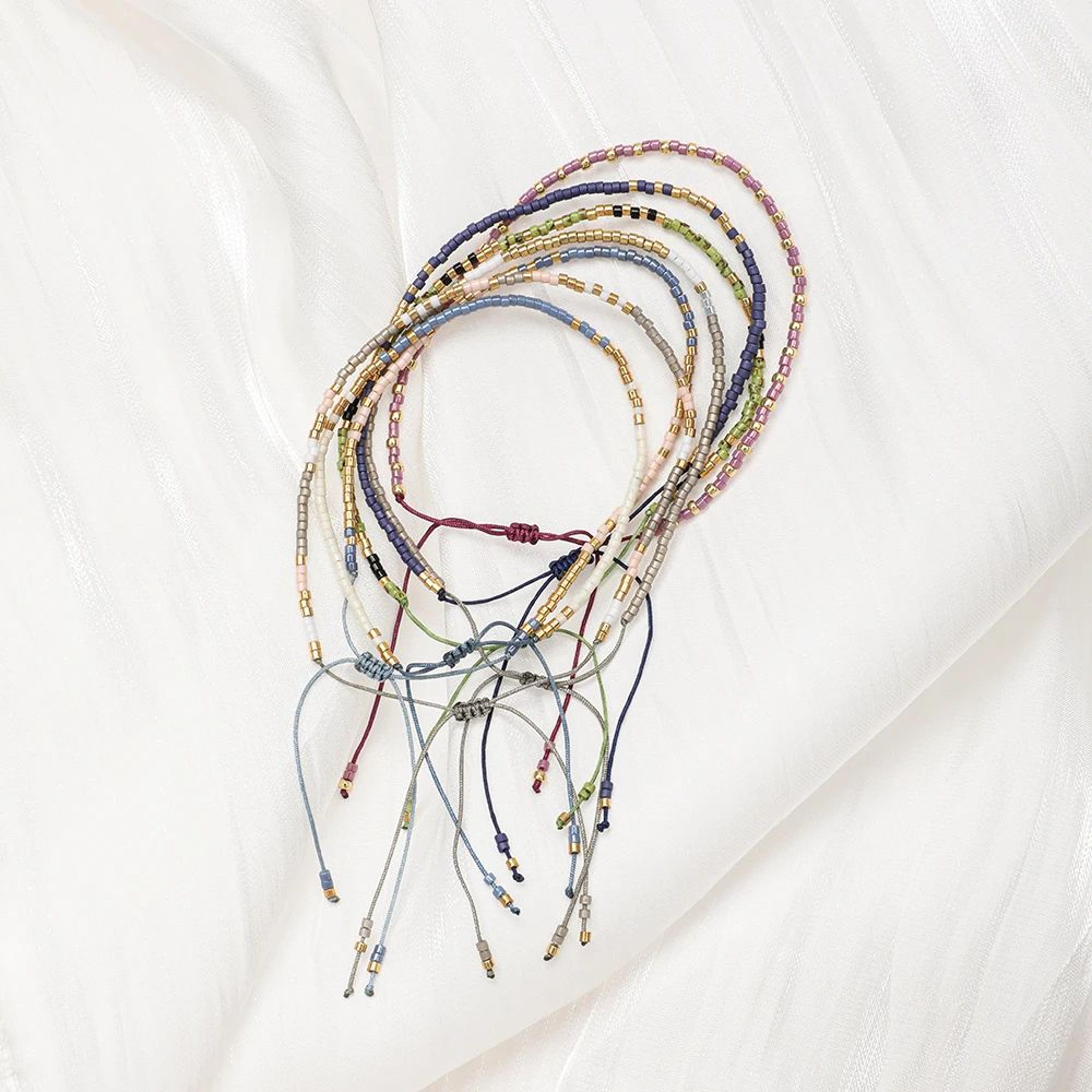 boho miyuki beaded thin bracelet