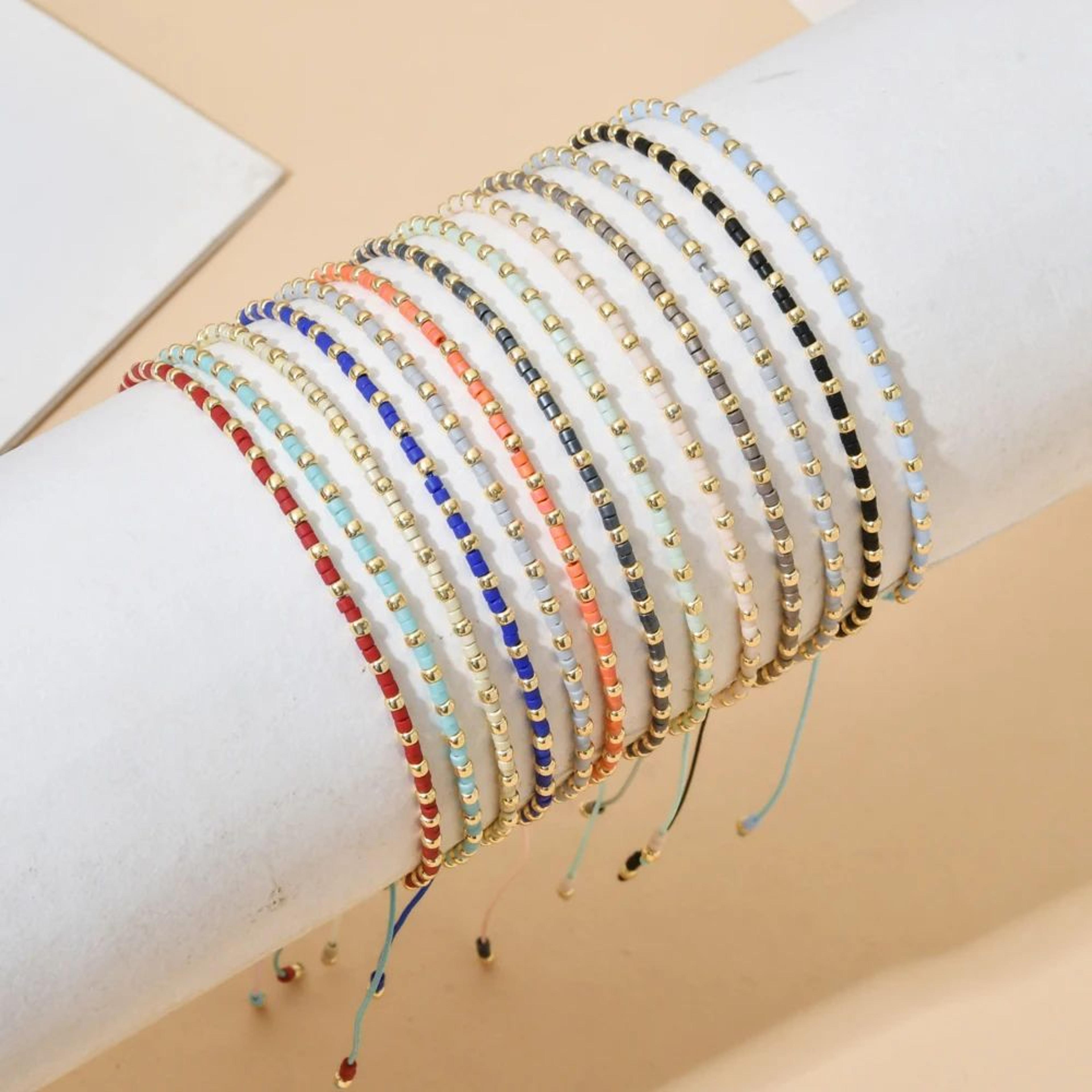 boho miyuki seed beaded bracelet