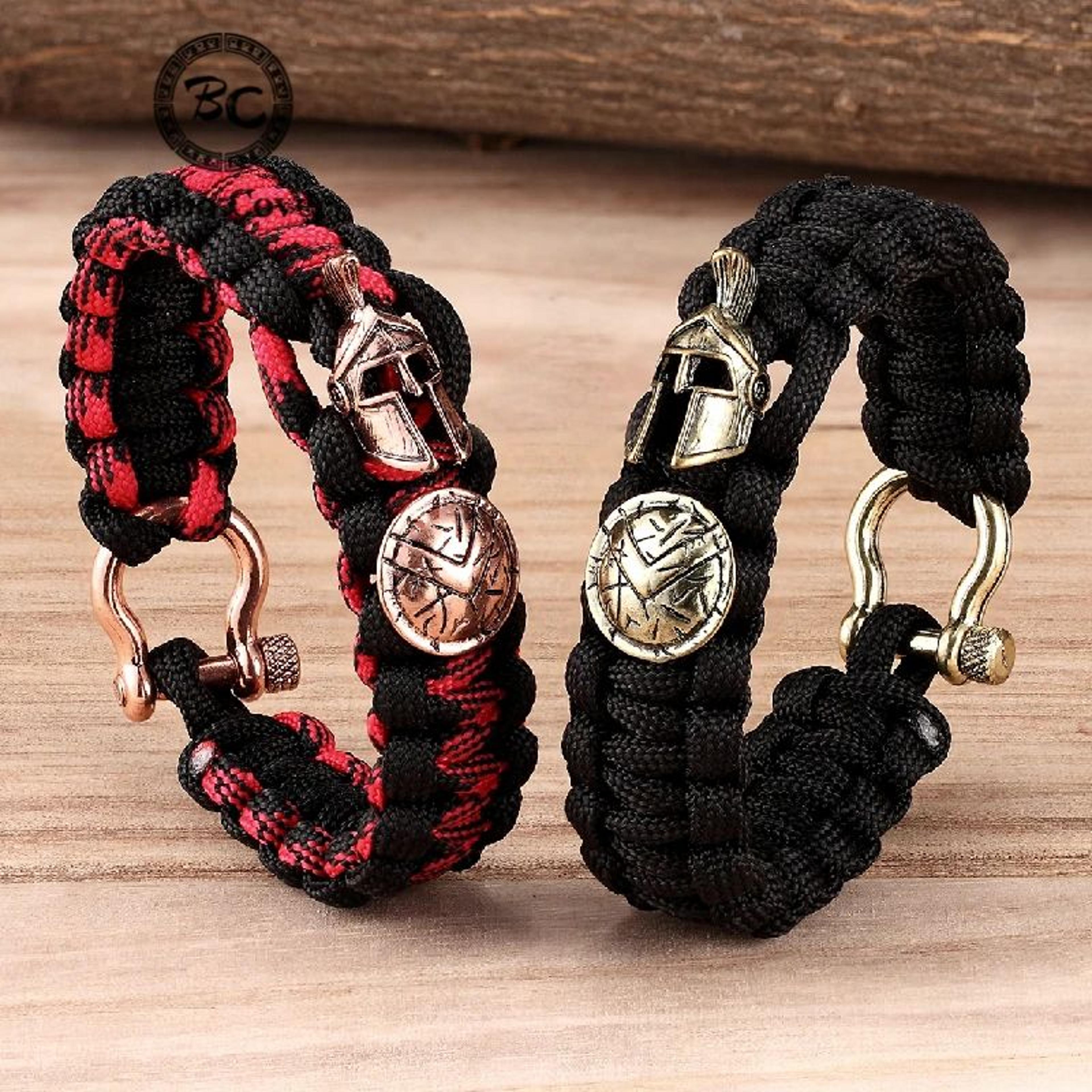 viking spartan paracord bracelet