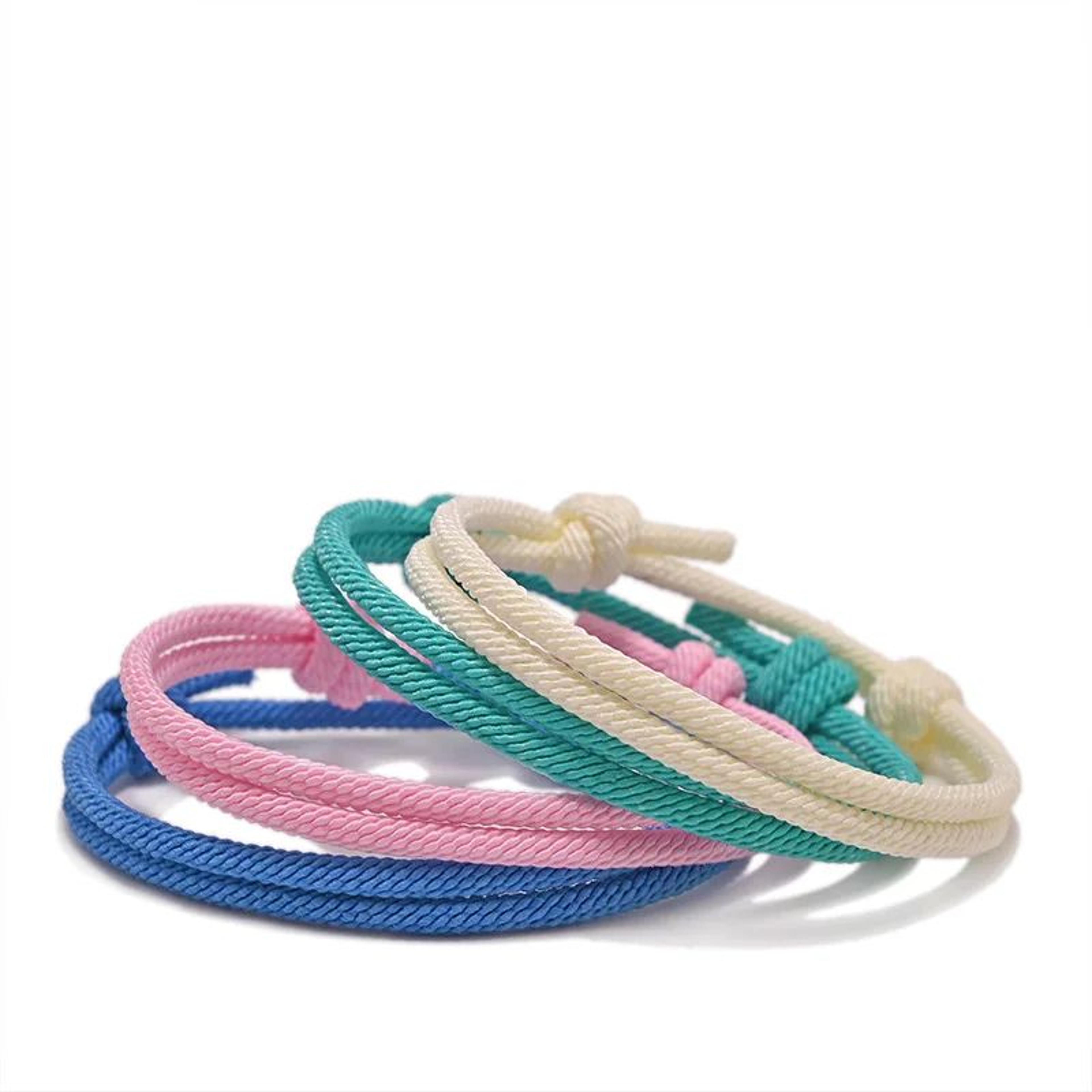 milan rope adjustable couple bracelet