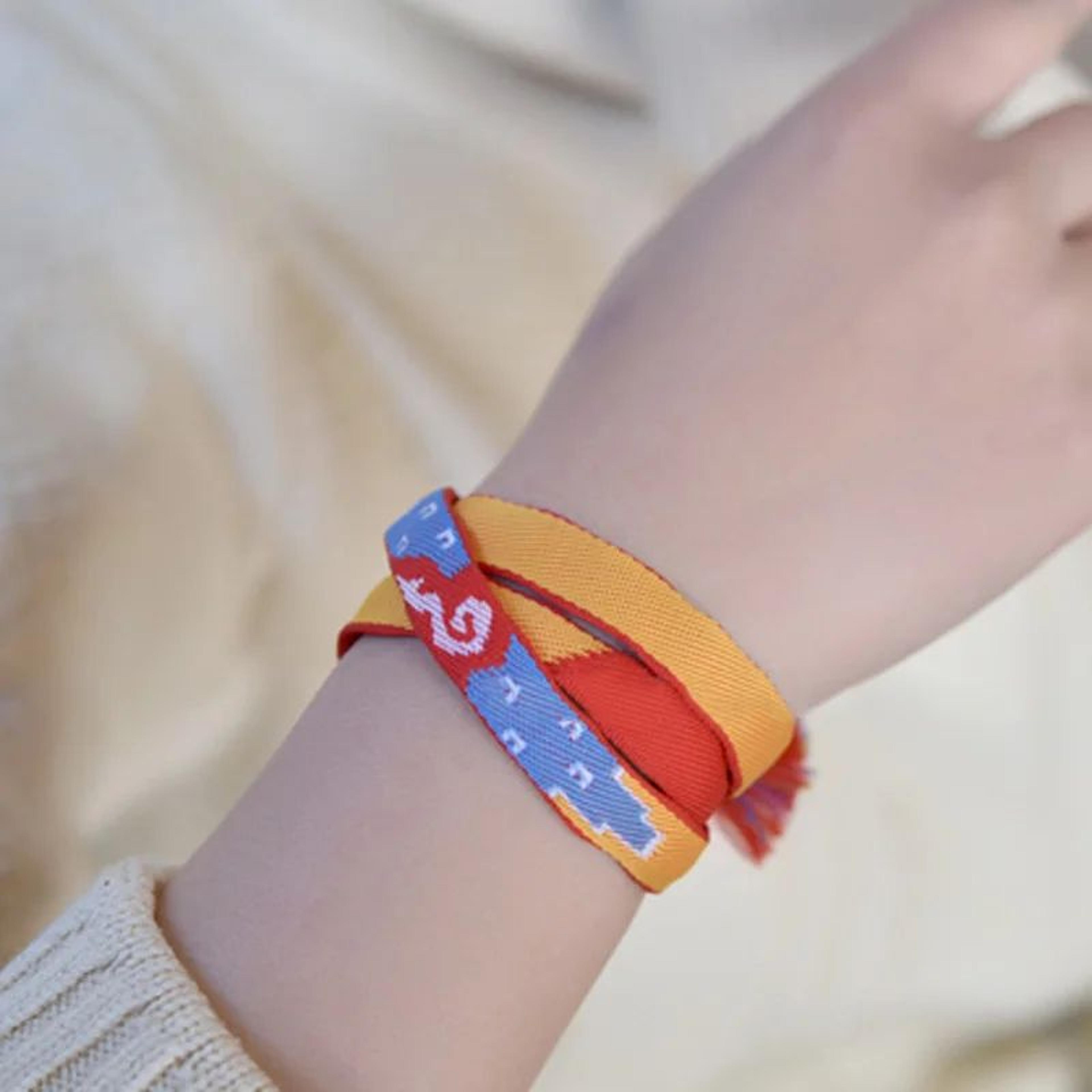 your name mitsuha braided cosplay bracelet