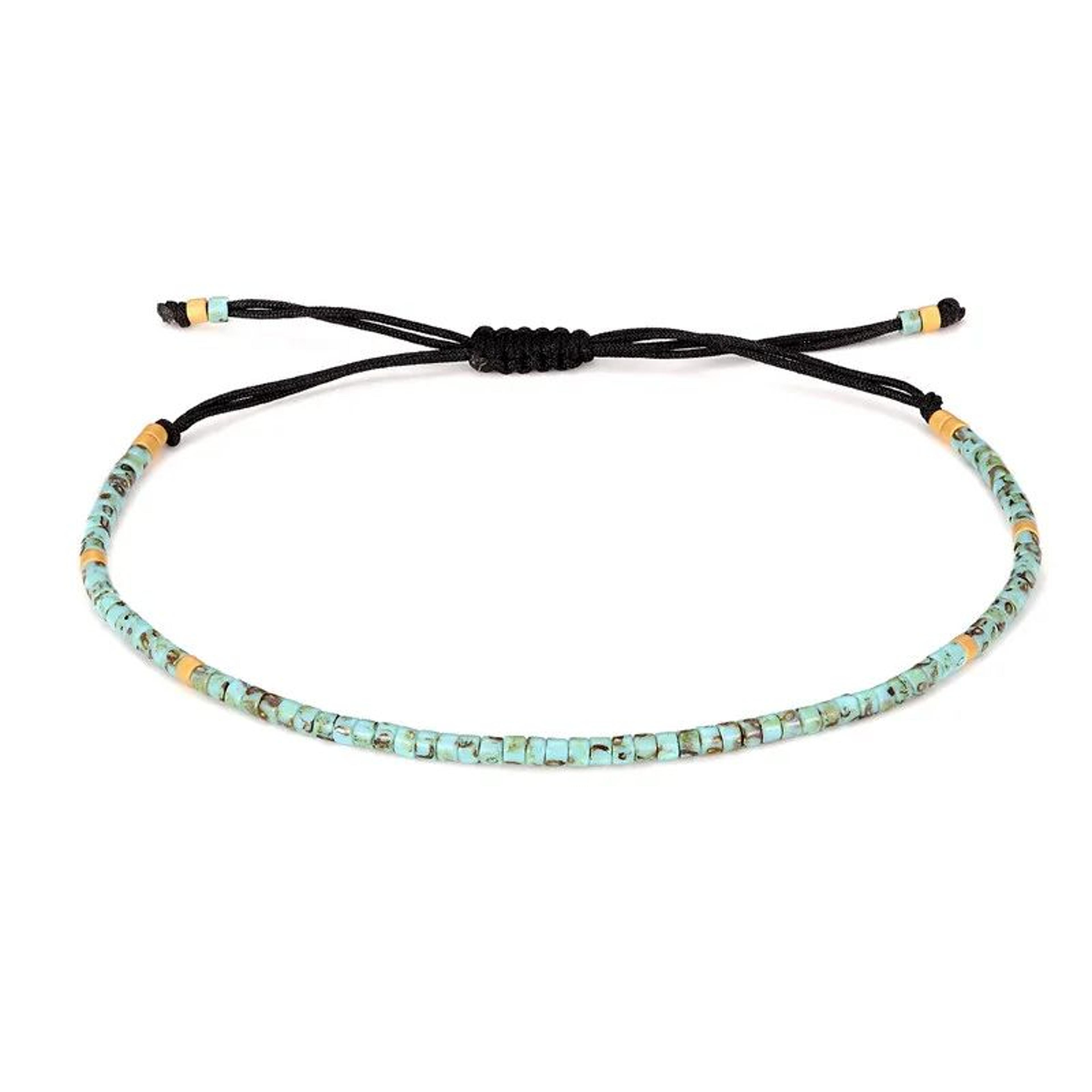 miyuki beaded friendship rope bracelet