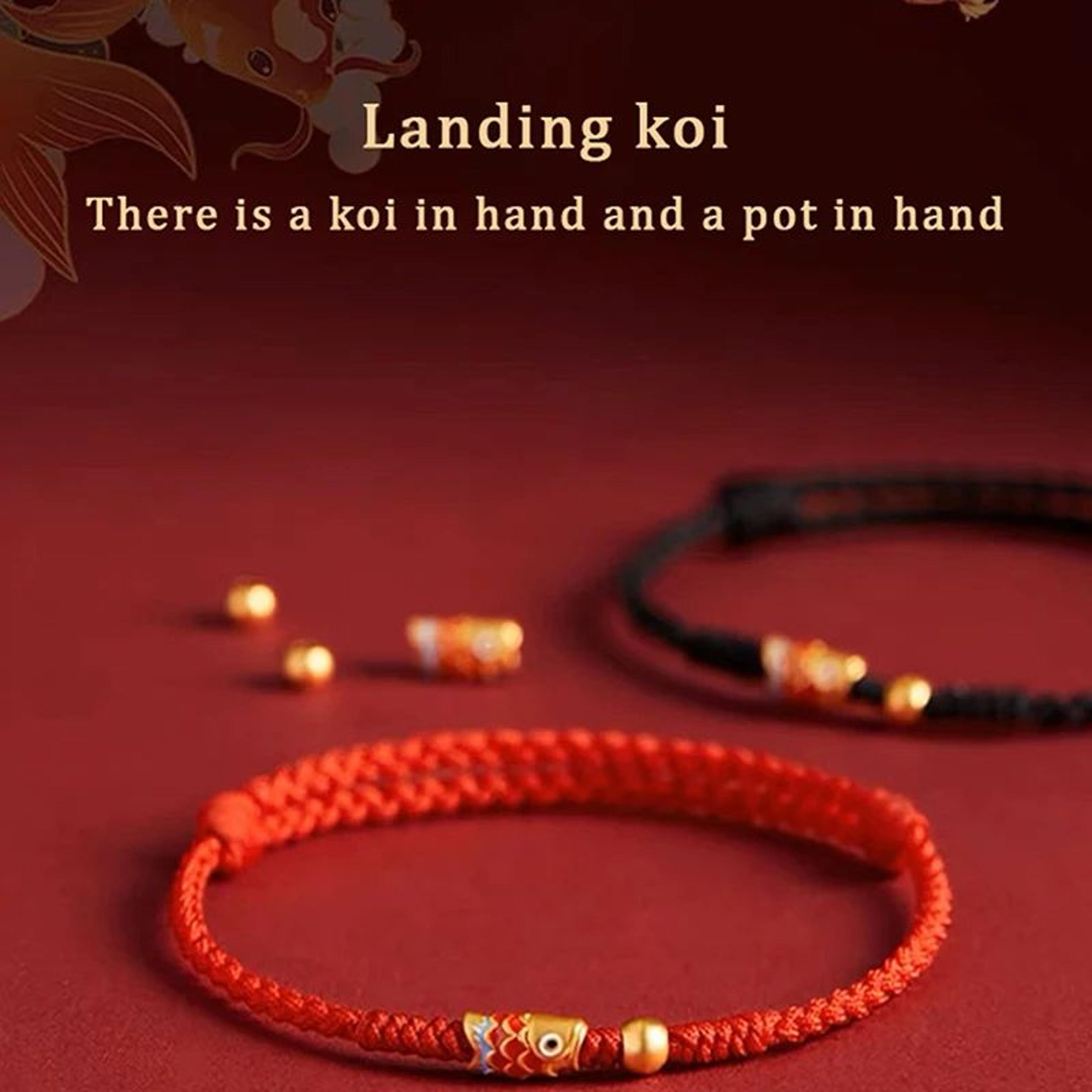 braided koi fish friendship bracelet