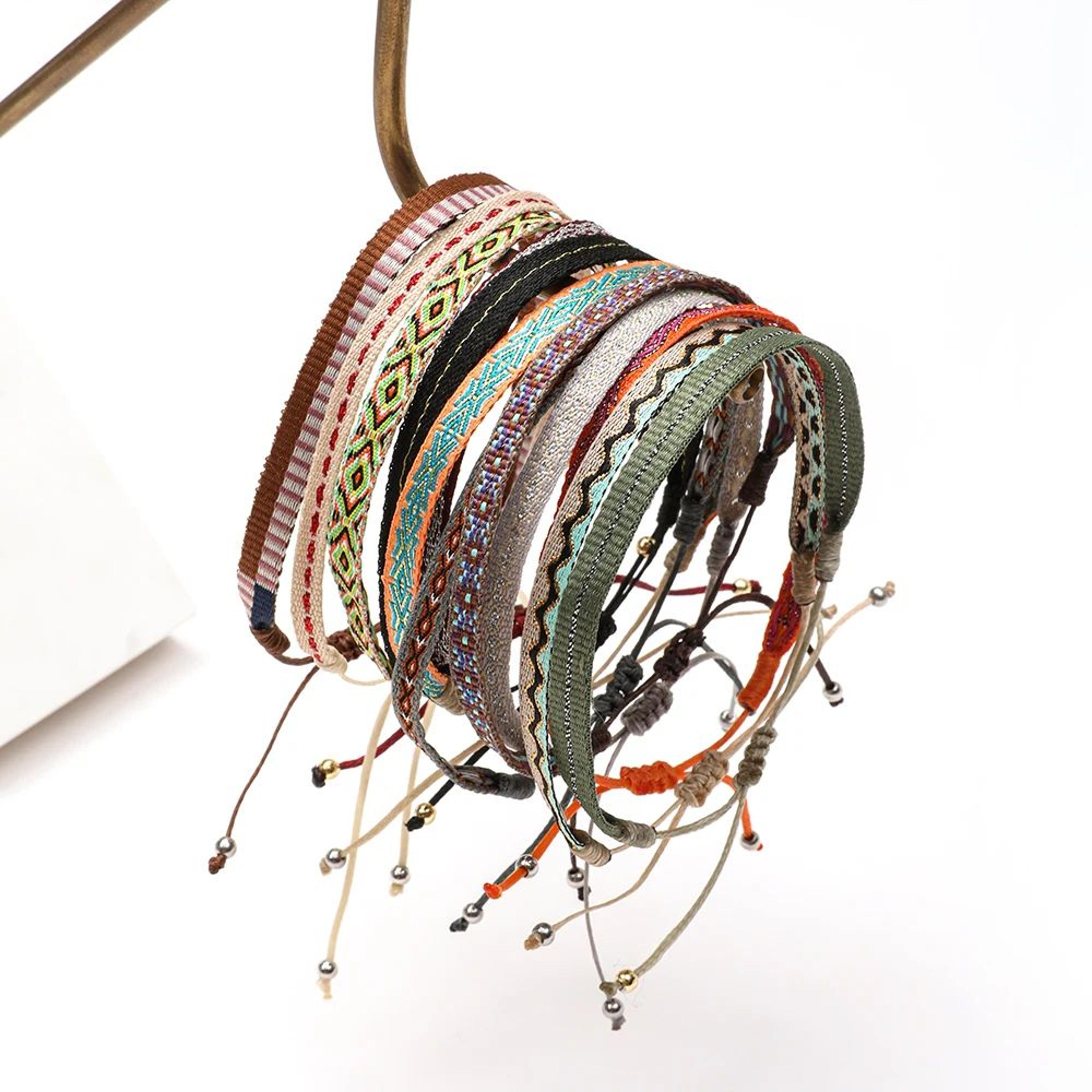 boho hand woven braided friendship bracelet