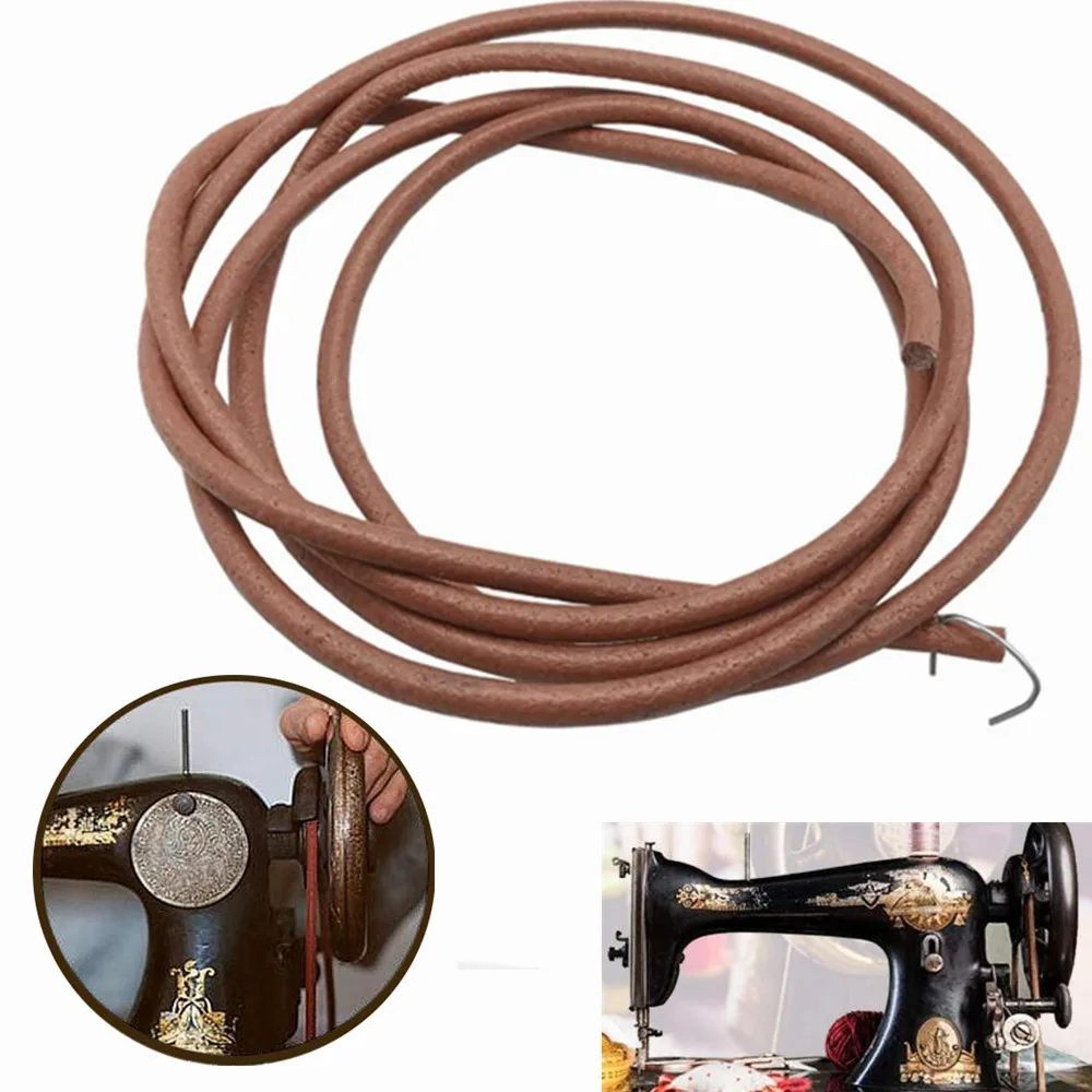 5mm leather treadle sewing machine belt with hook