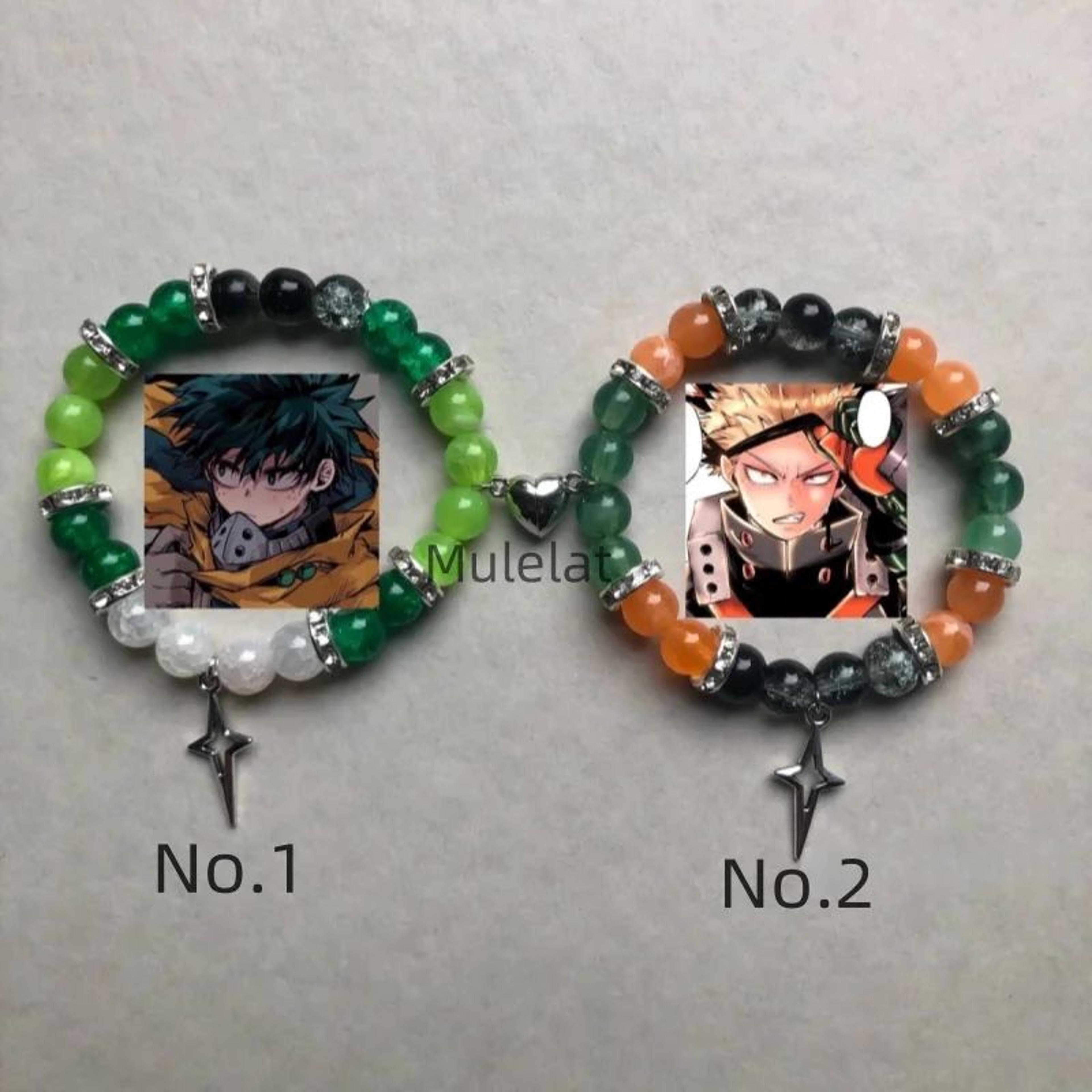 anime inspired y2k friendship beaded bracelet
