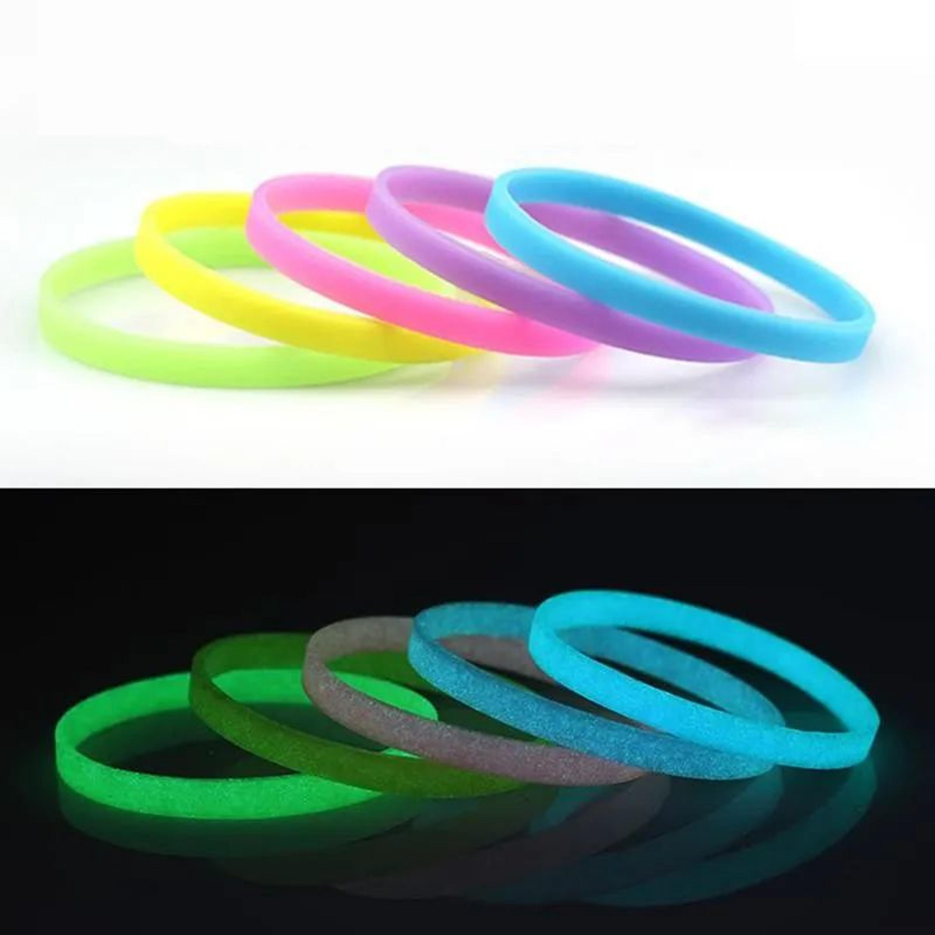 glow in the dark silicone wristband