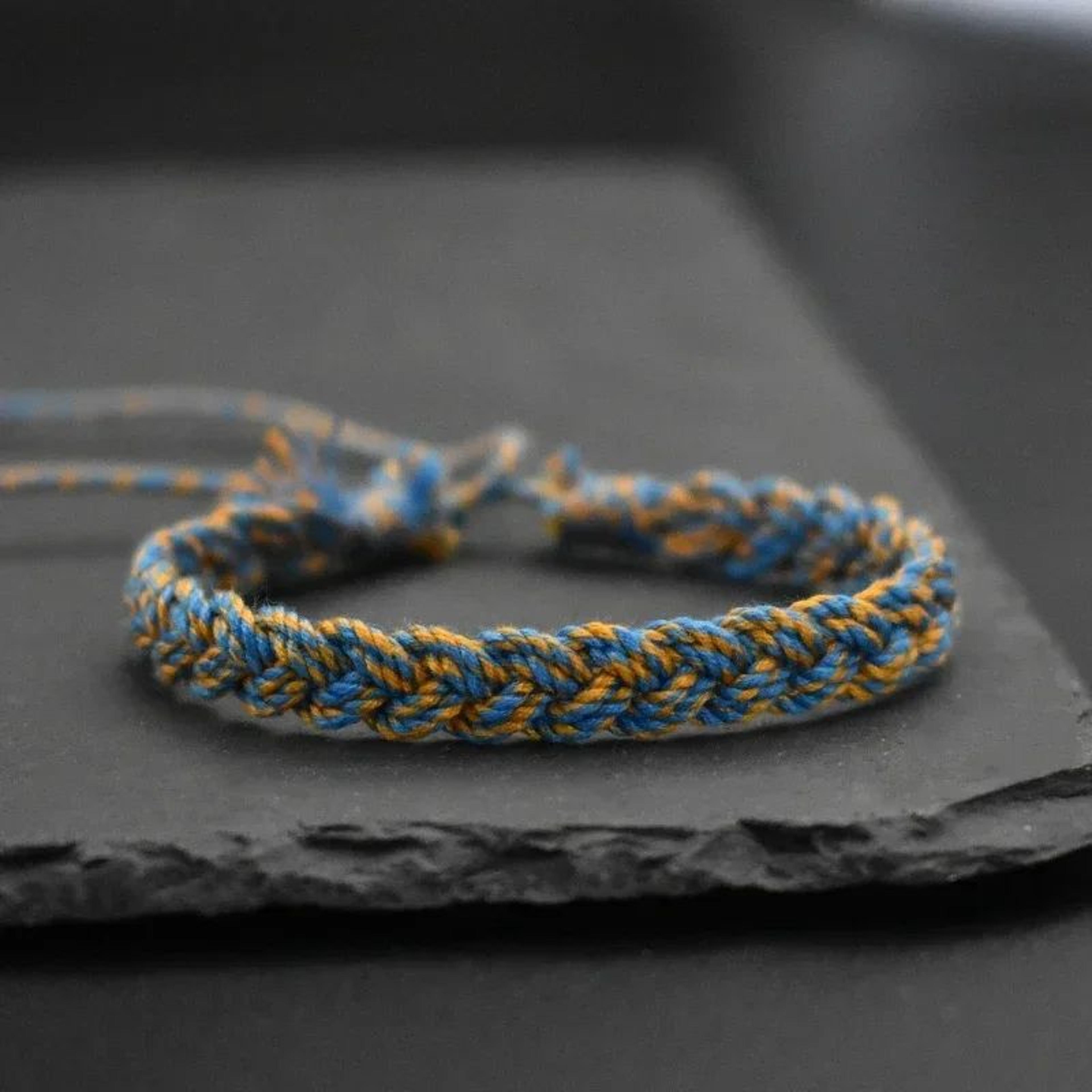 multicolor tibetan lucky bead braided bracelet
