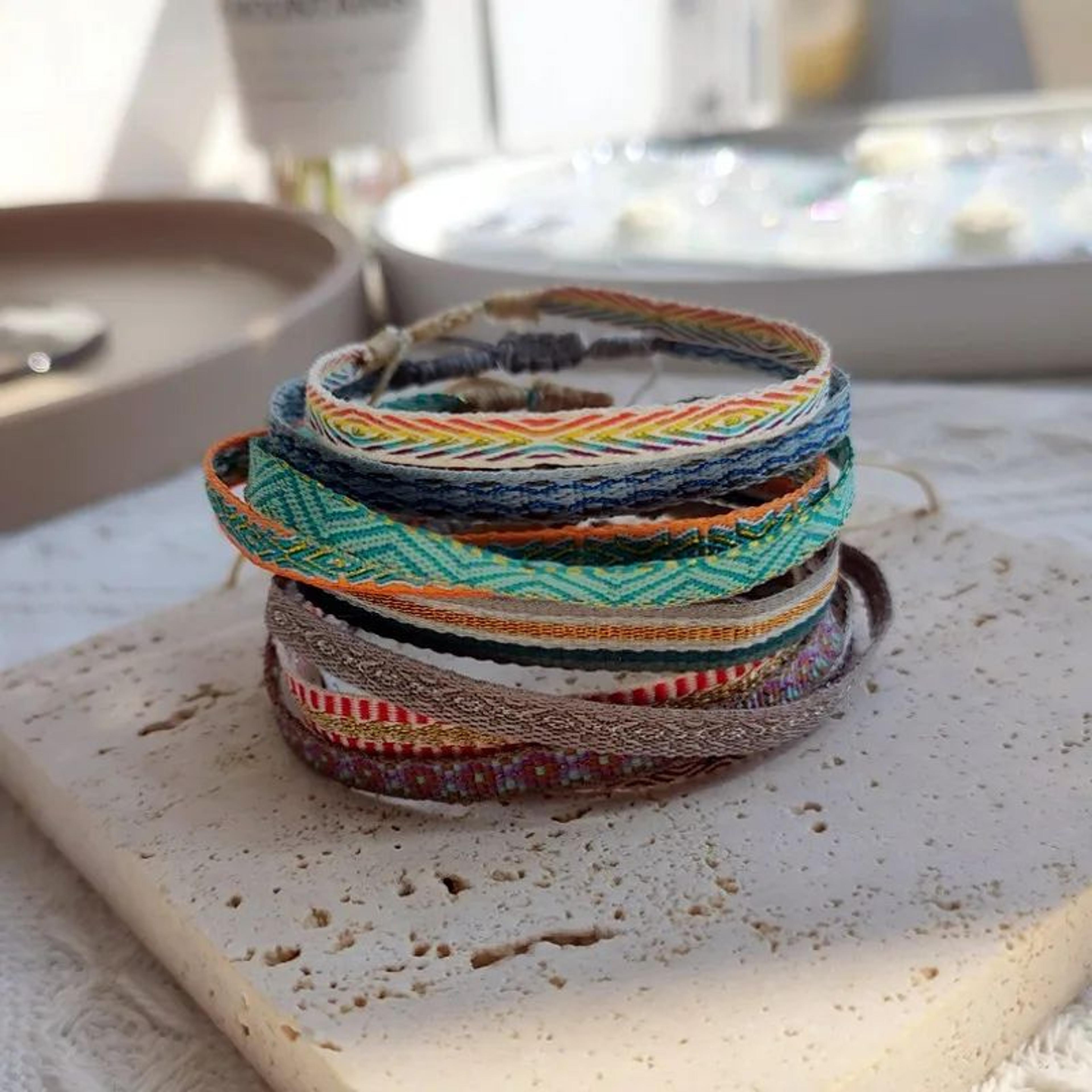 colombian style handwoven boho rope bracelet
