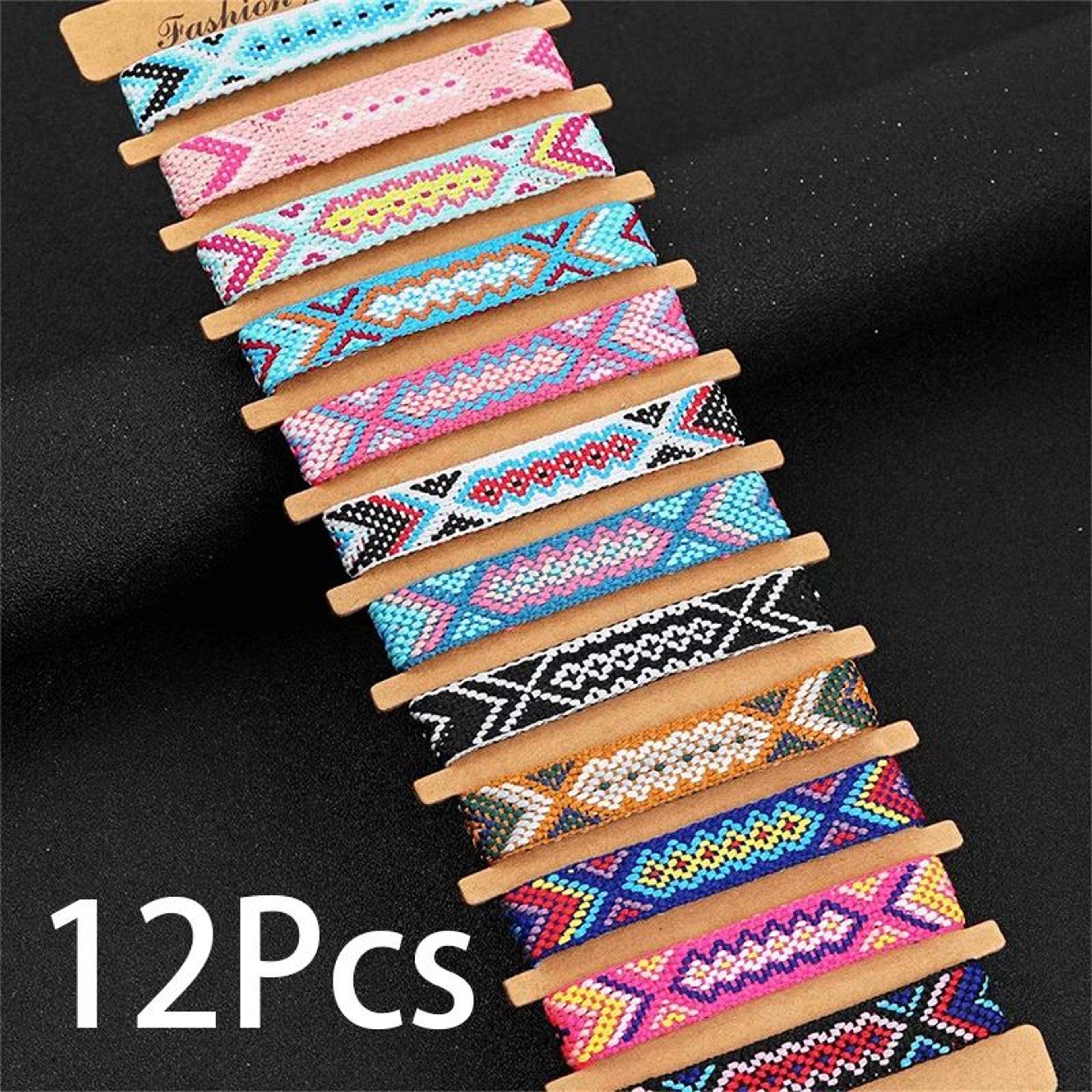 nepalese style woven friendship bracelet set