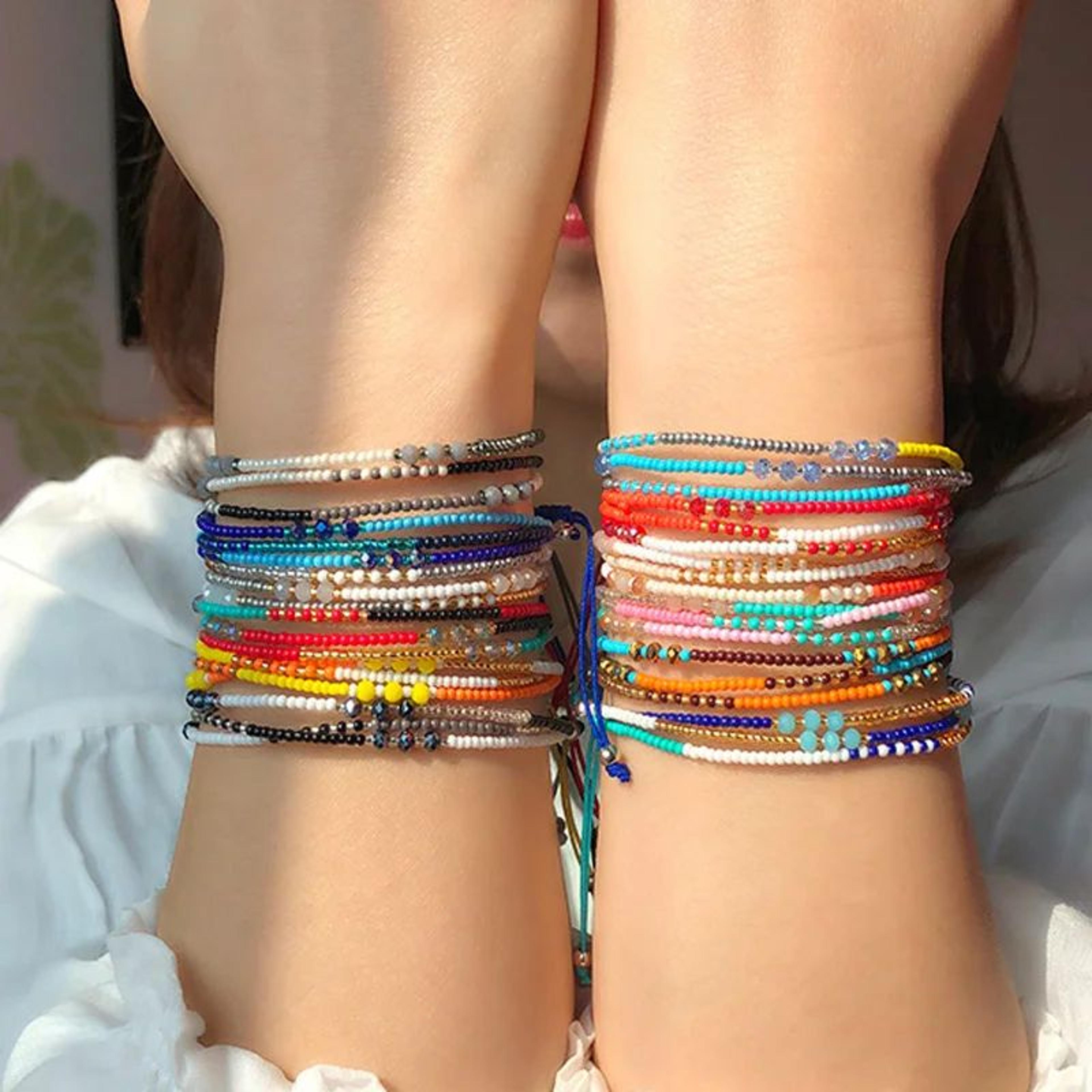 bohemian seed bead friendship bracelet