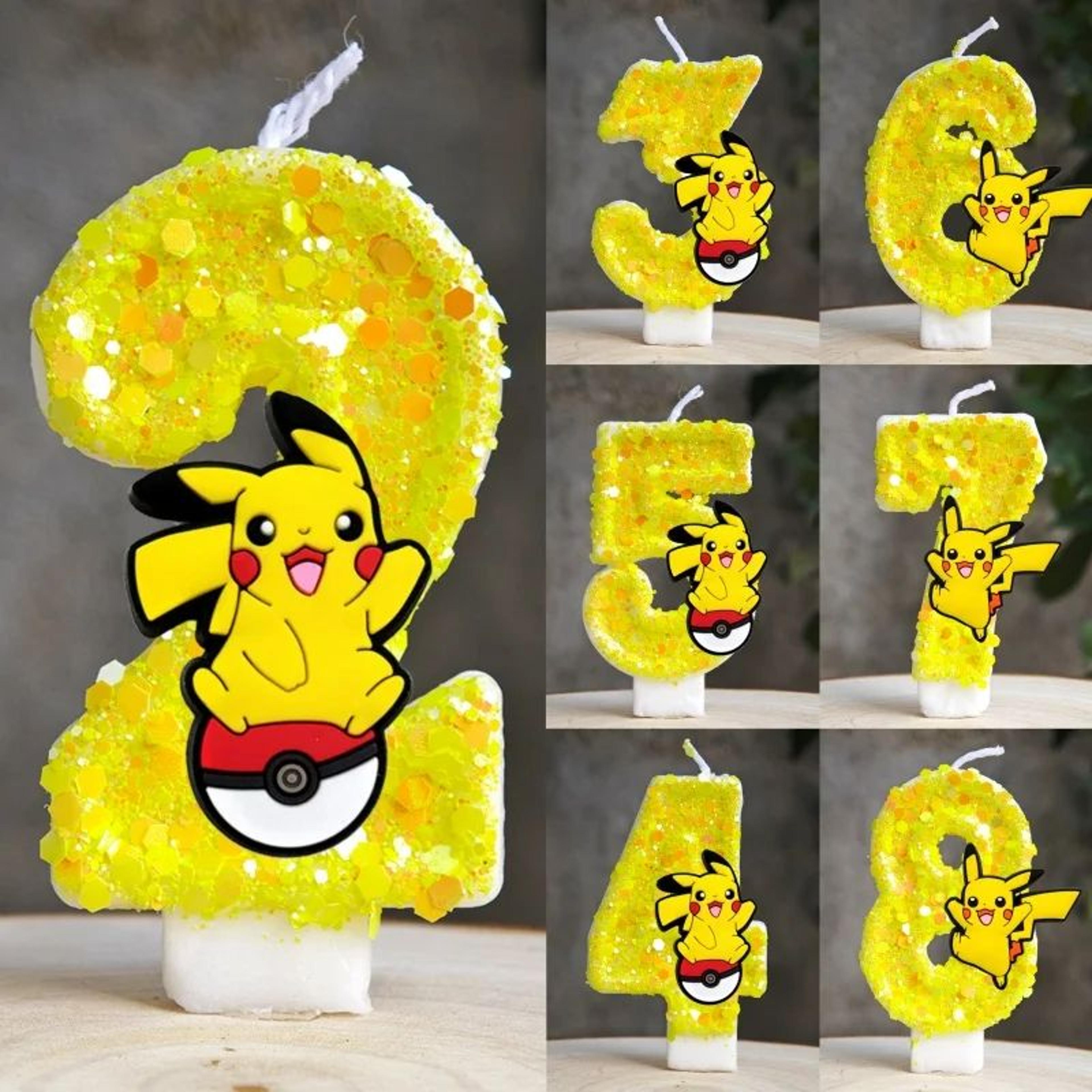 pikachu number birthday cake candle