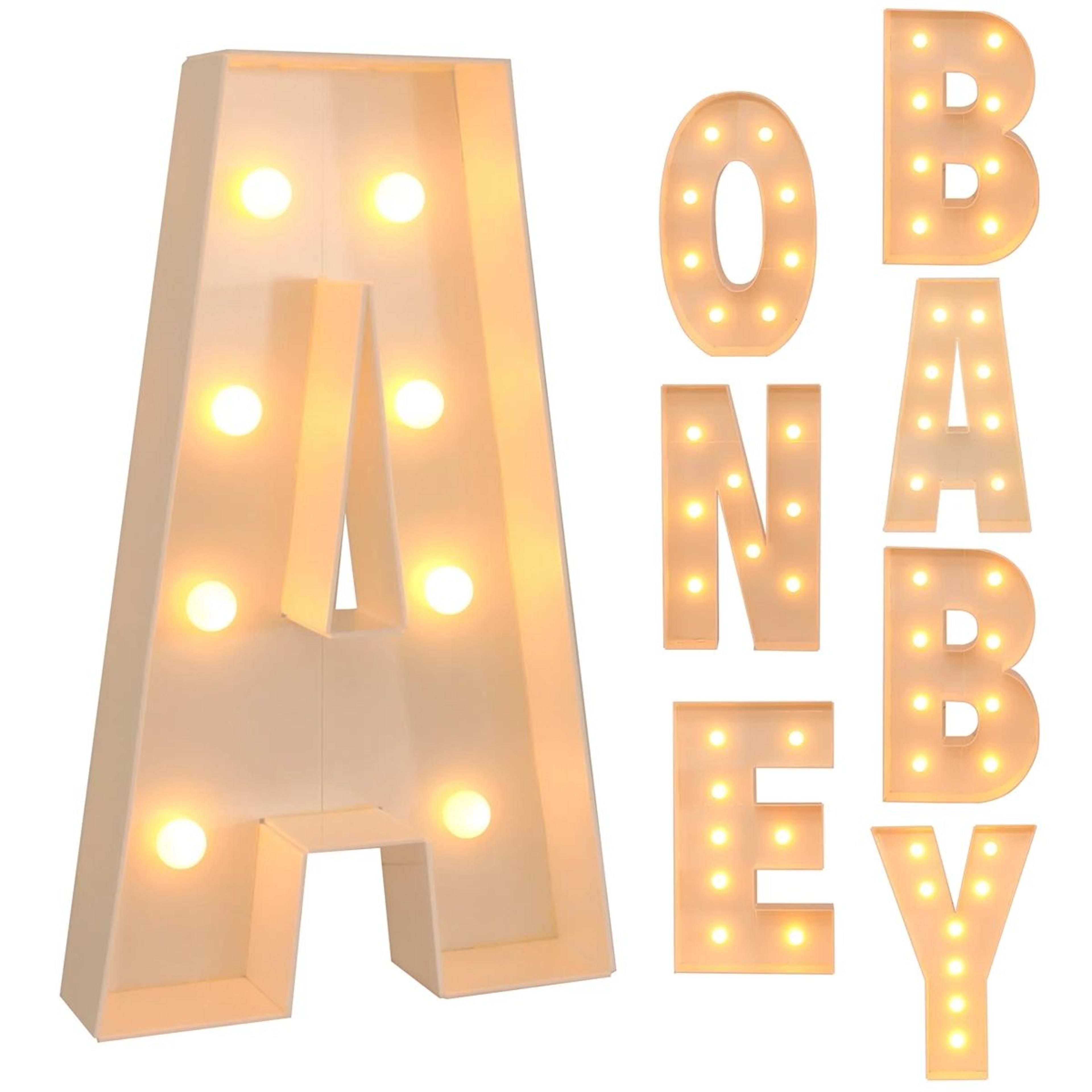 giant led letter balloon filling display box