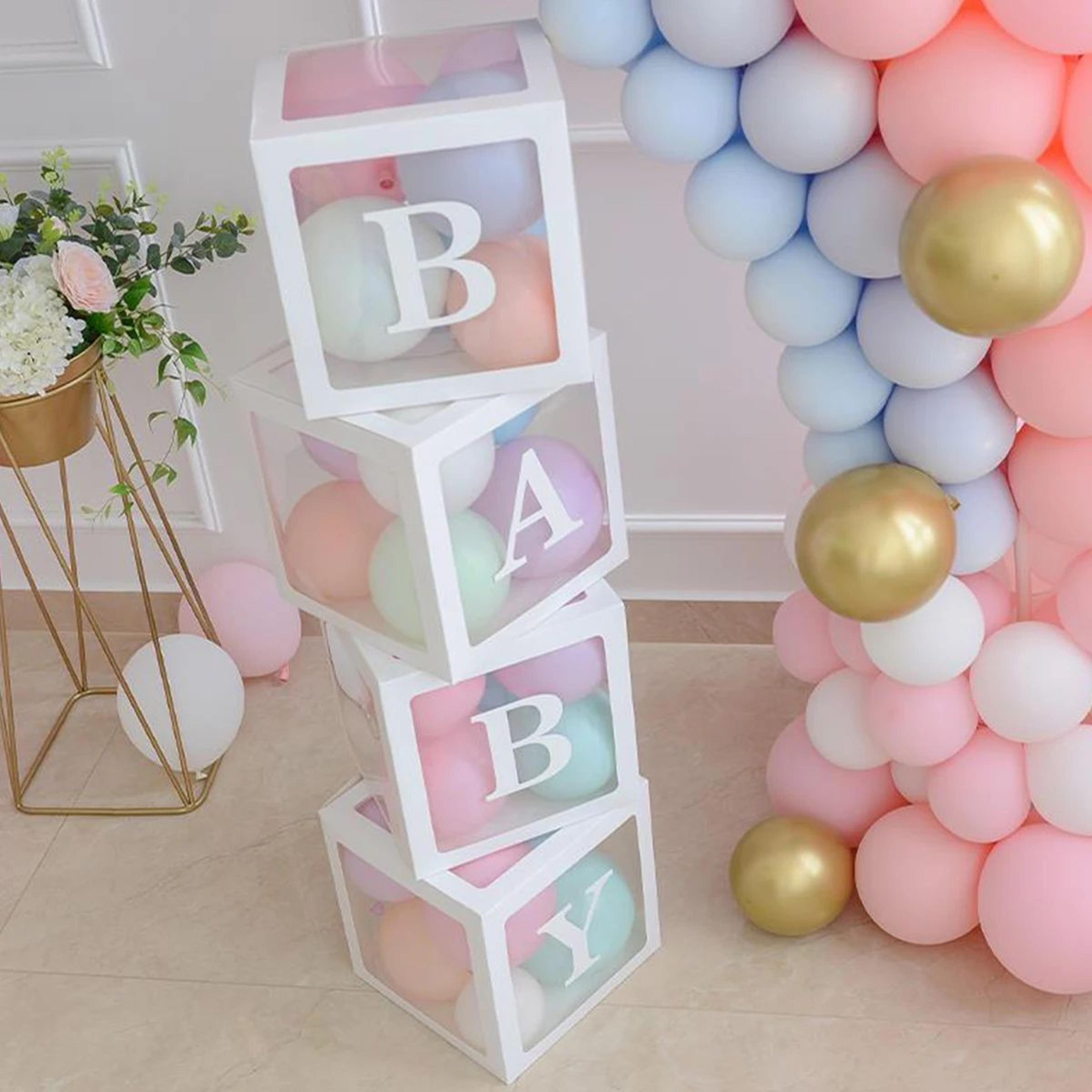 baby balloon boxes for baby shower party decor