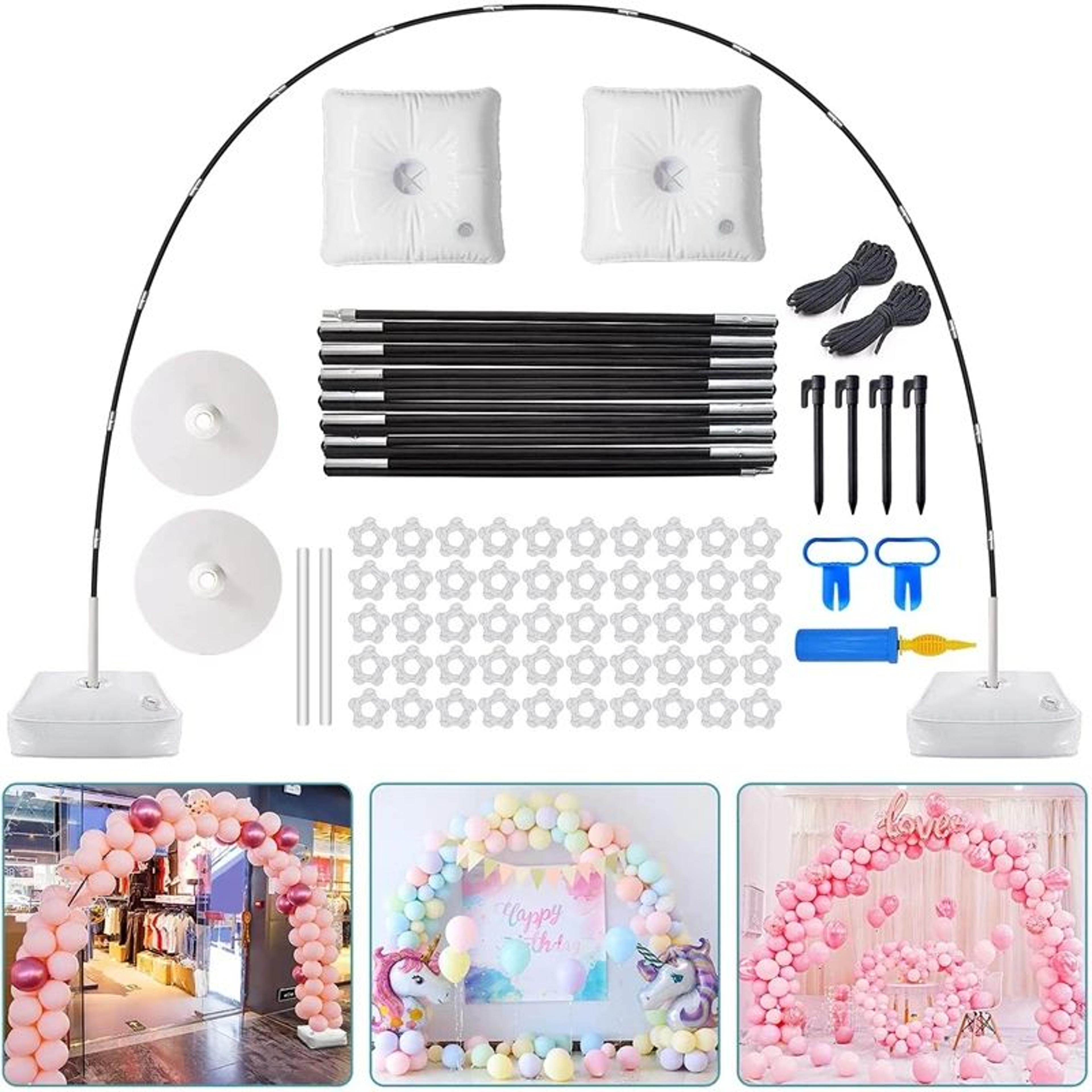 half round balloon arch stand kit