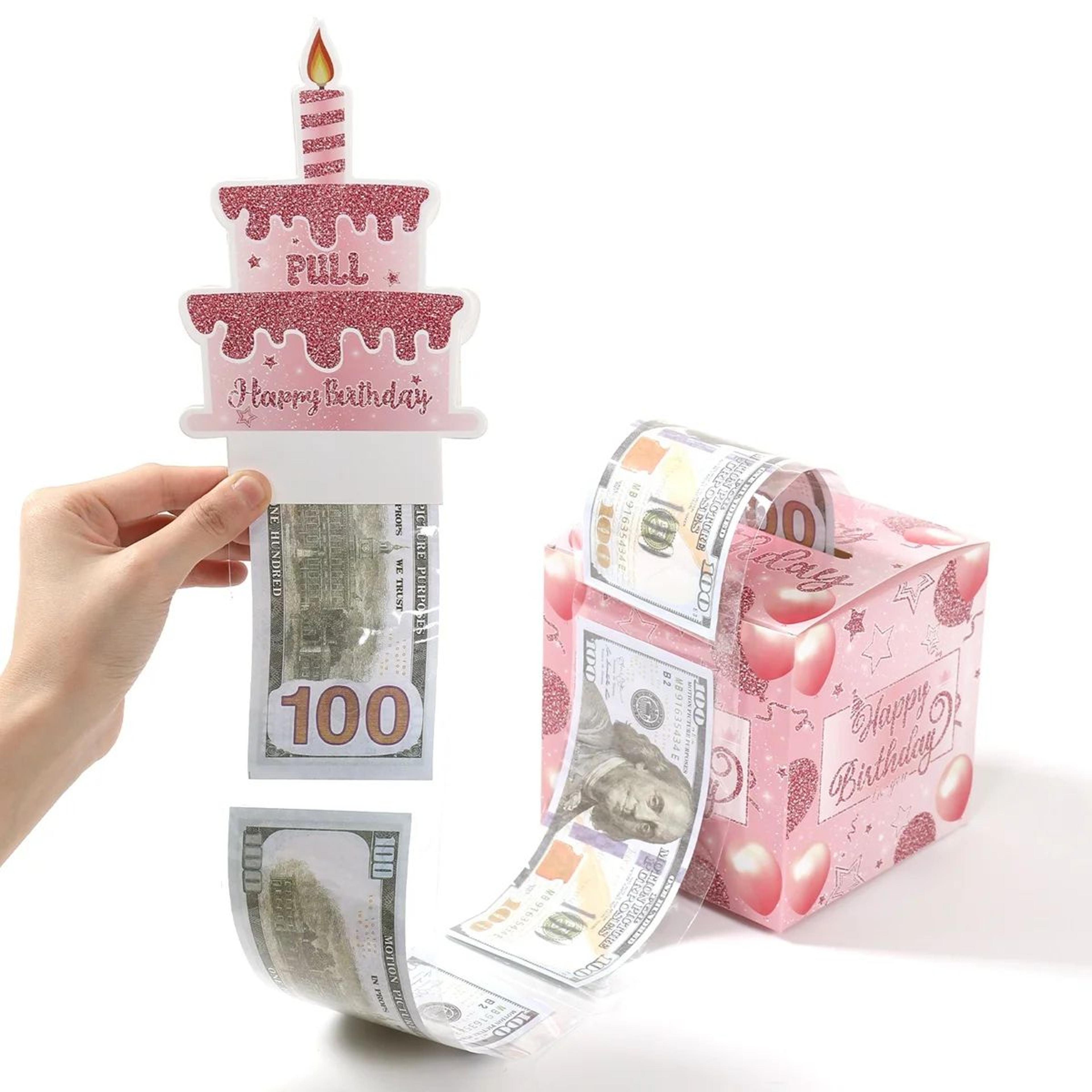 birthday surprise pull out money gift box