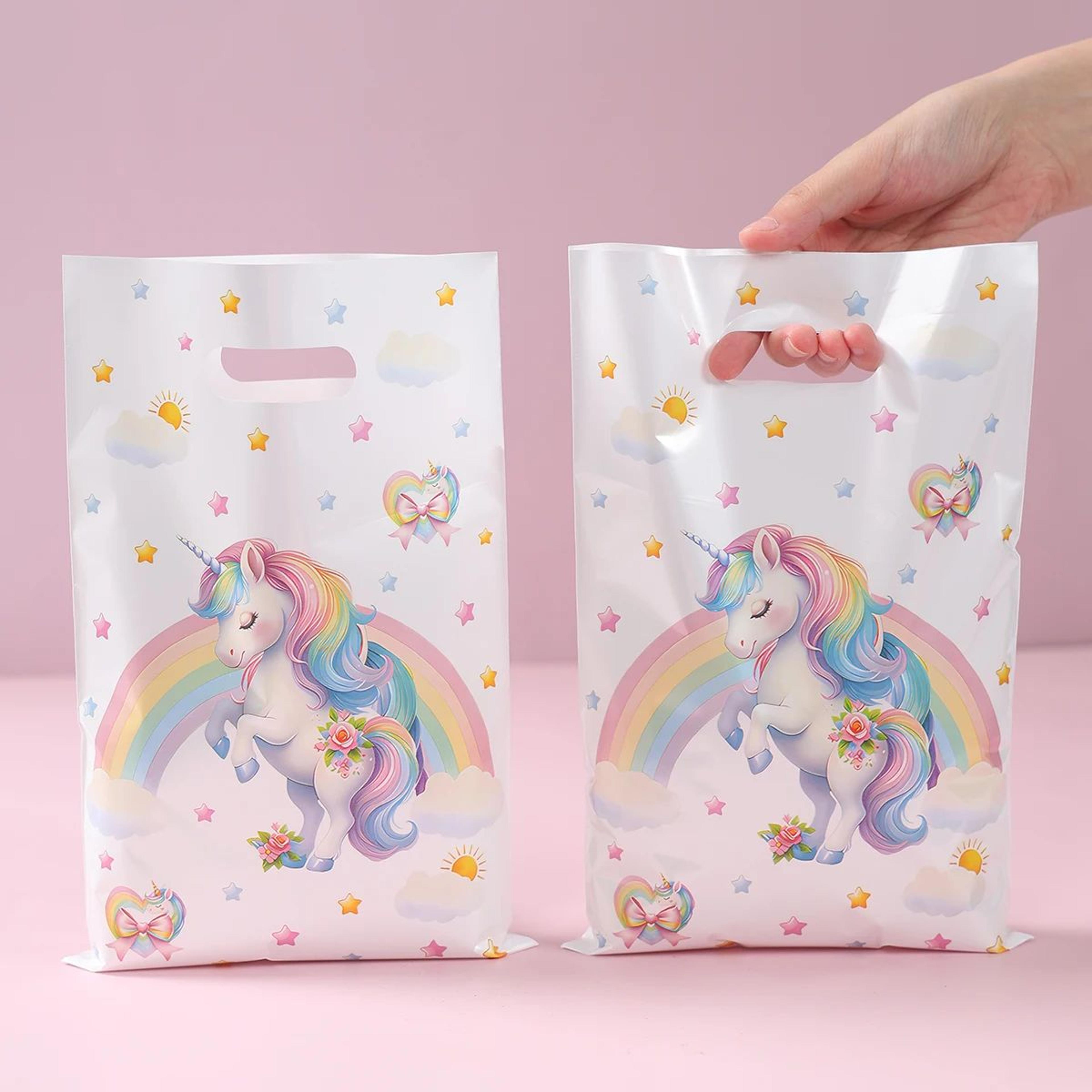 rainbow unicorn party favor gift bags