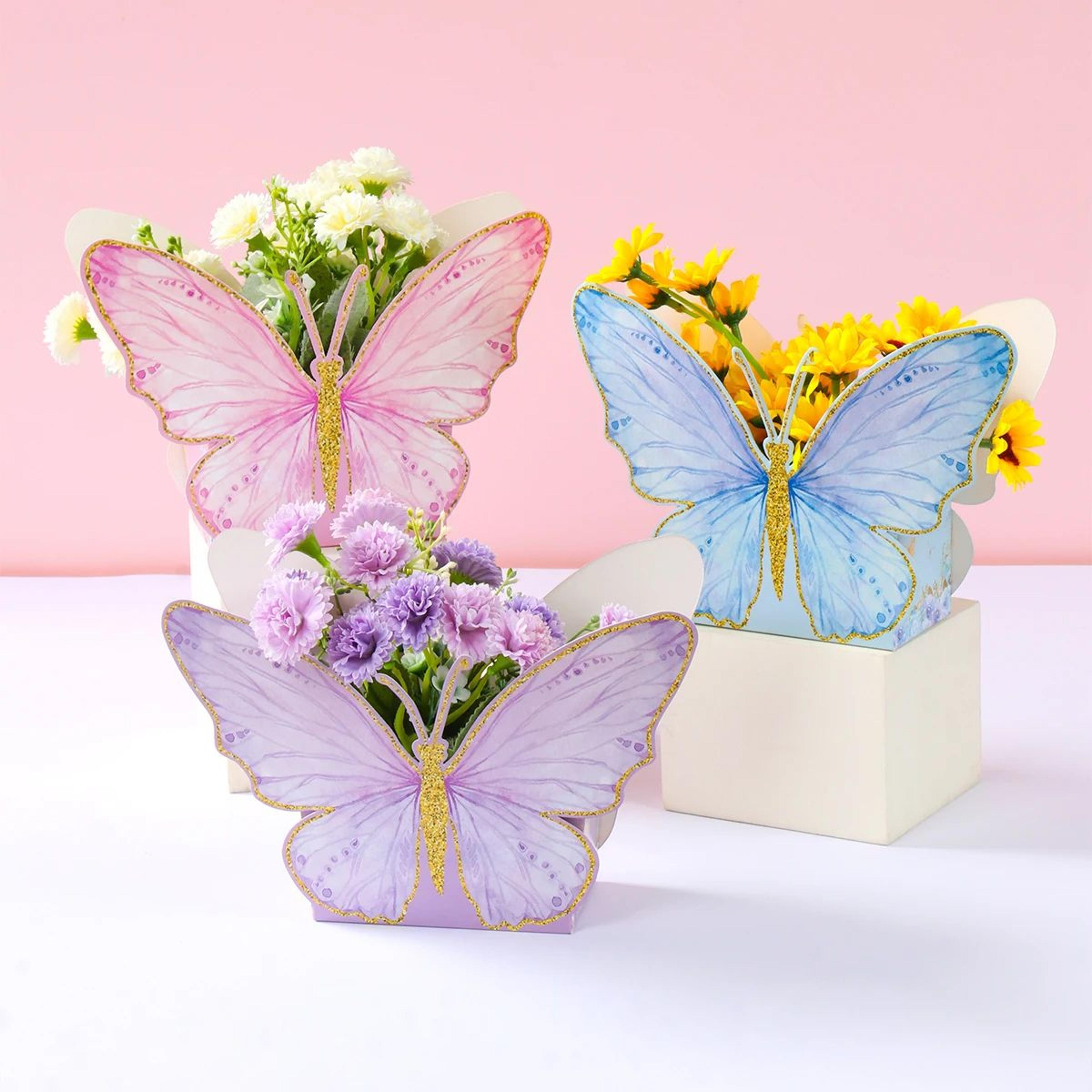 butterfly flower candy favor boxes