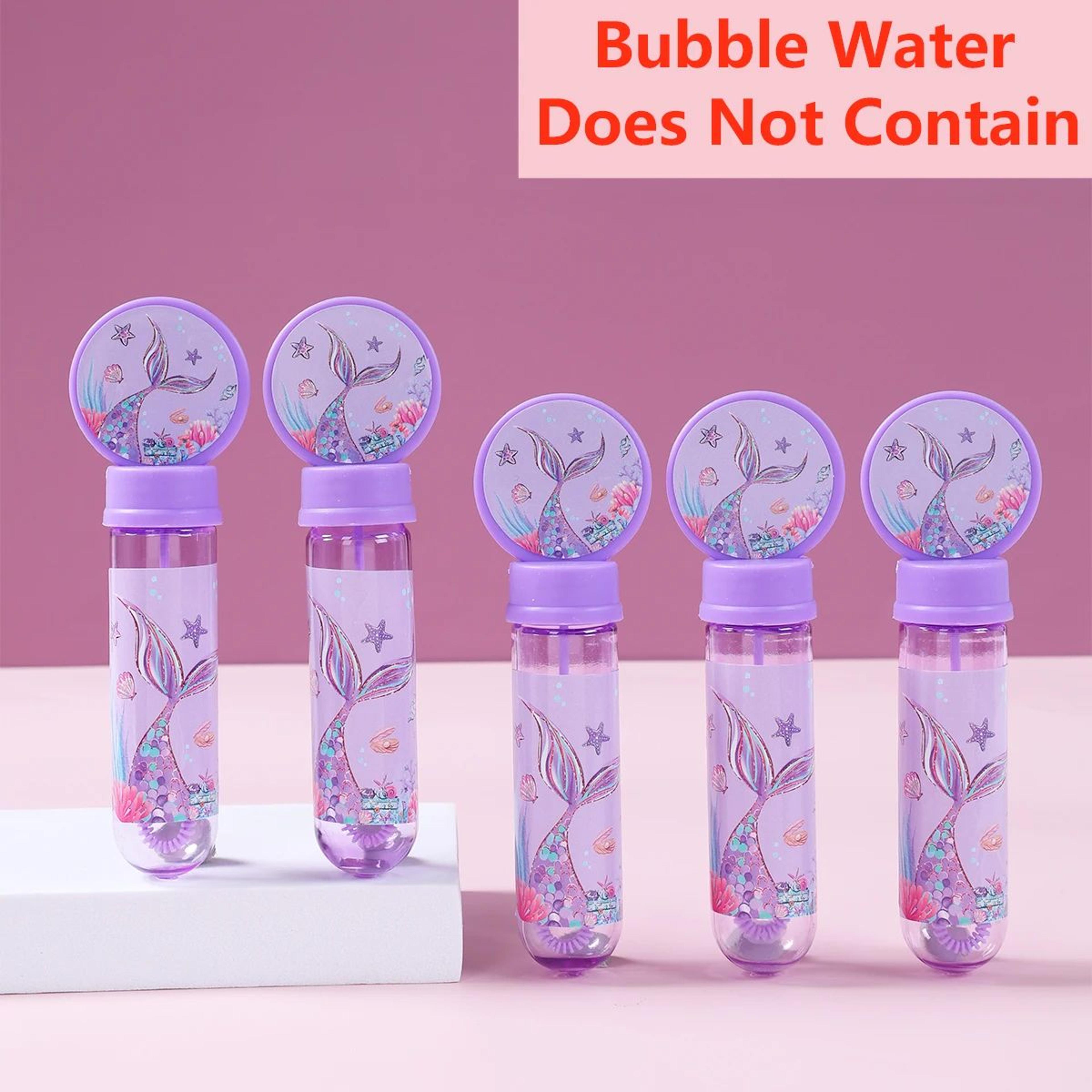 mermaid bubble wand party favor set