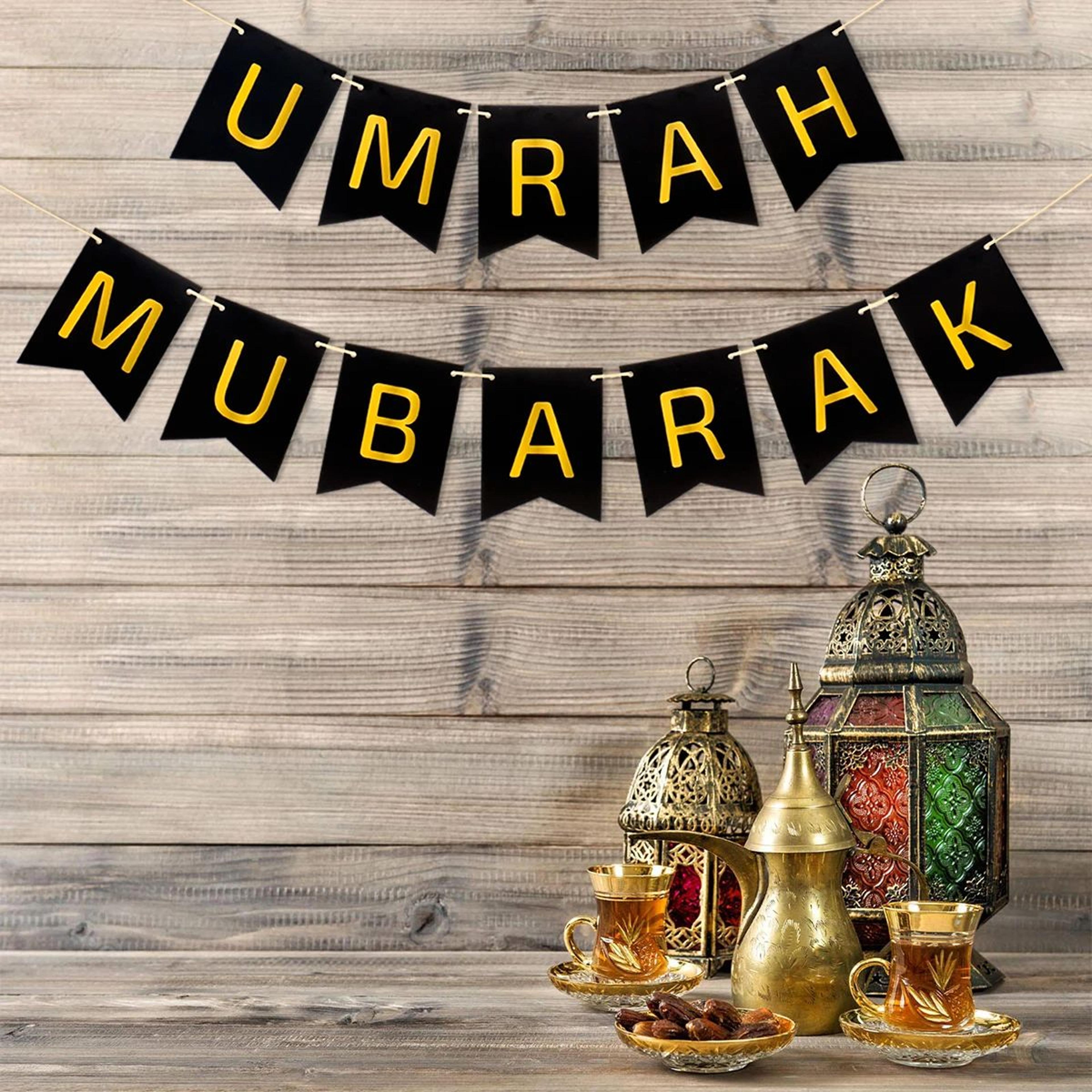 umrah mubarak eid celebration bunting banner