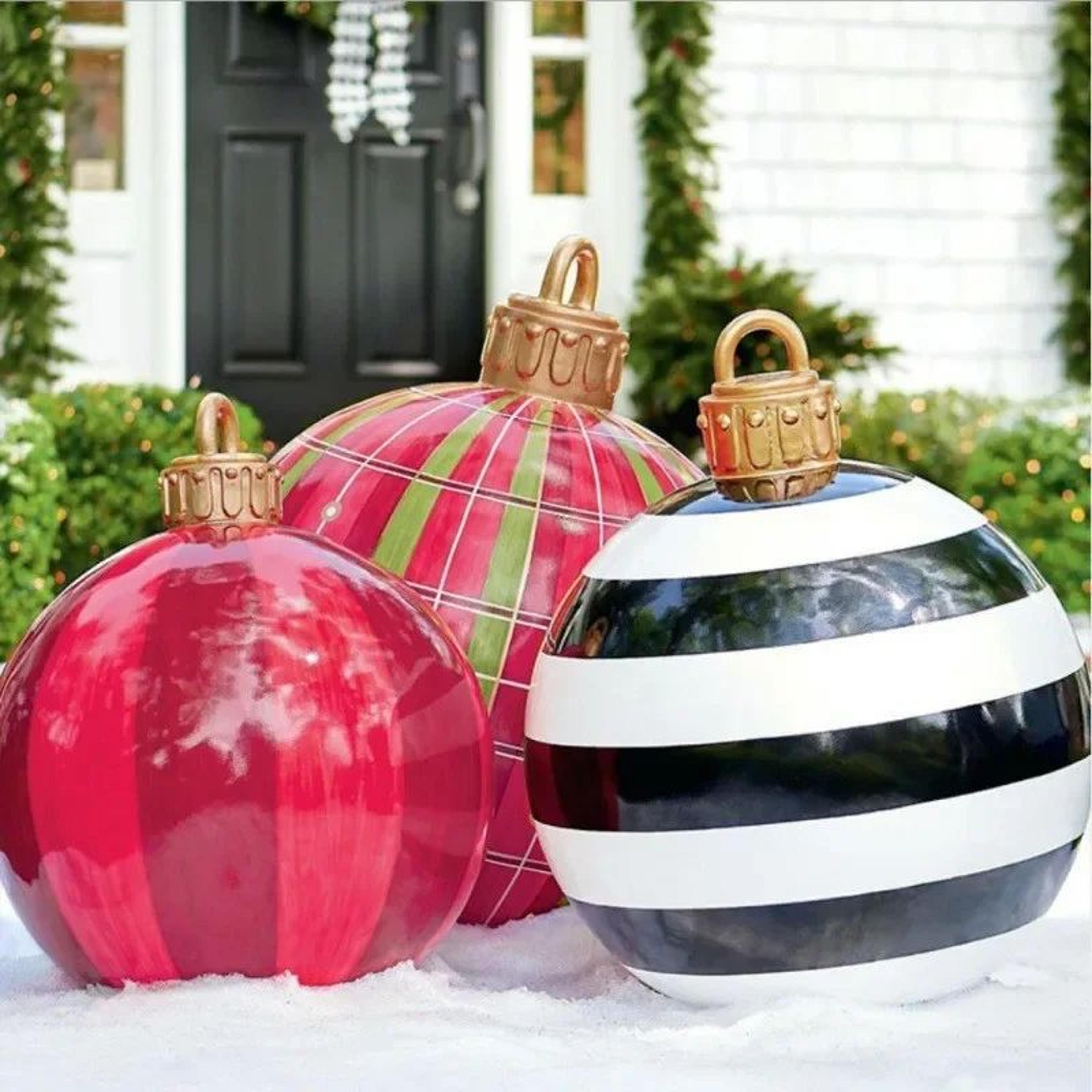 giant outdoor christmas inflatable ornament ball