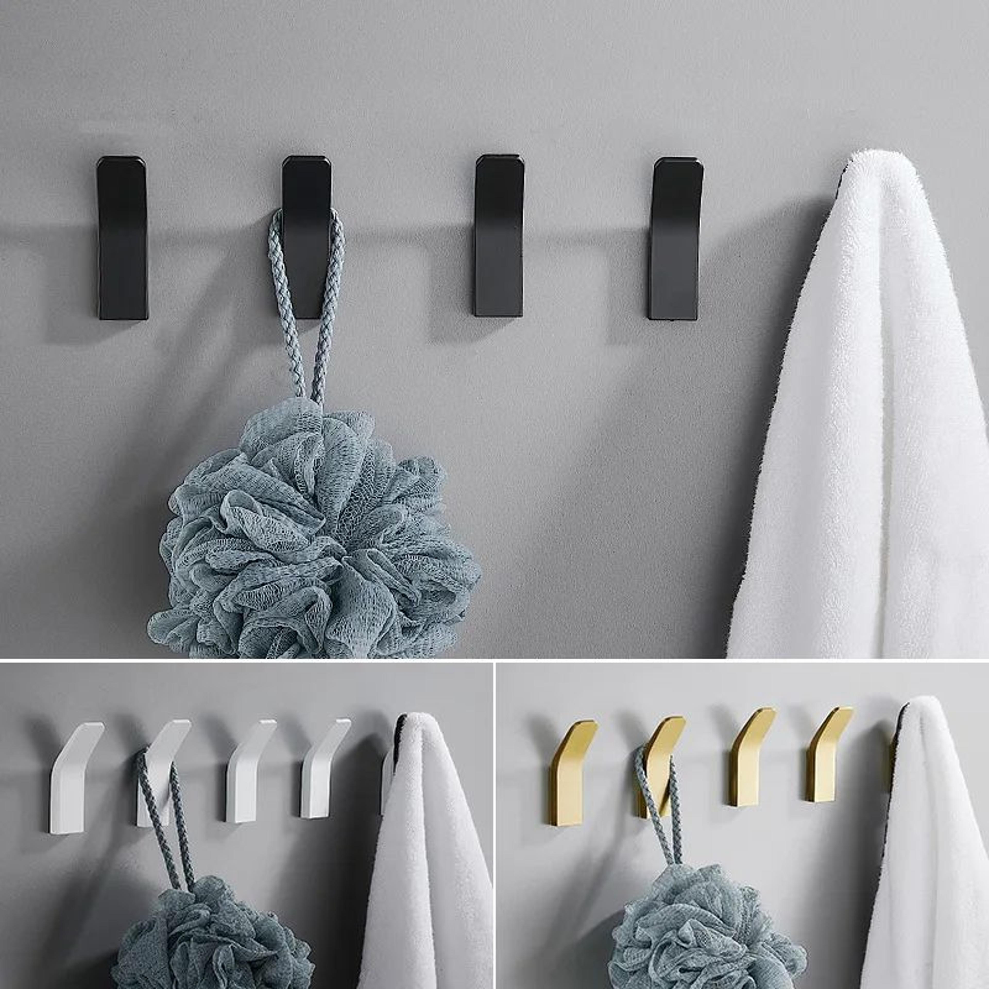 no drill aluminum wall mounted clothes hook