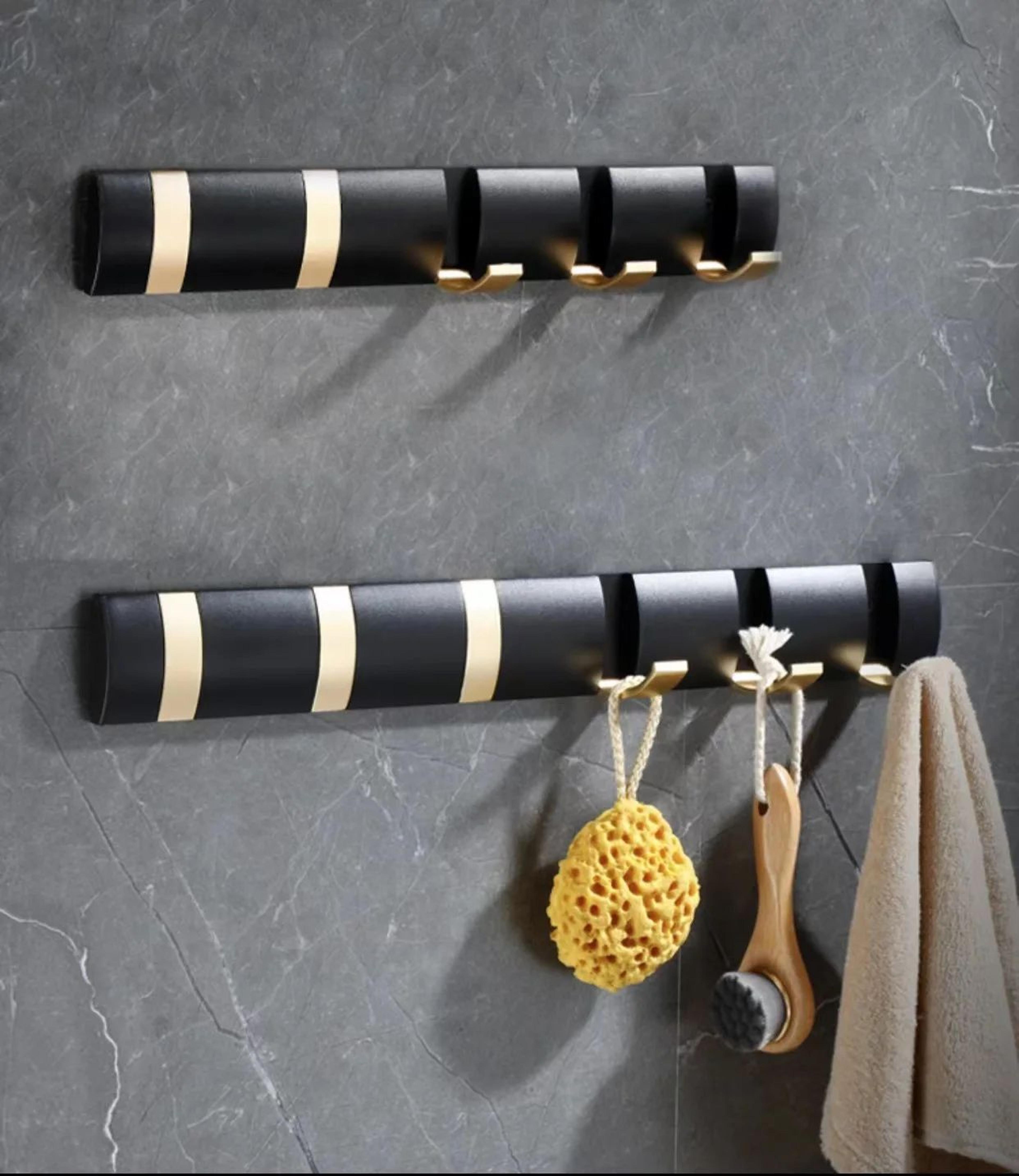 folding wall mounted towel and coat hook