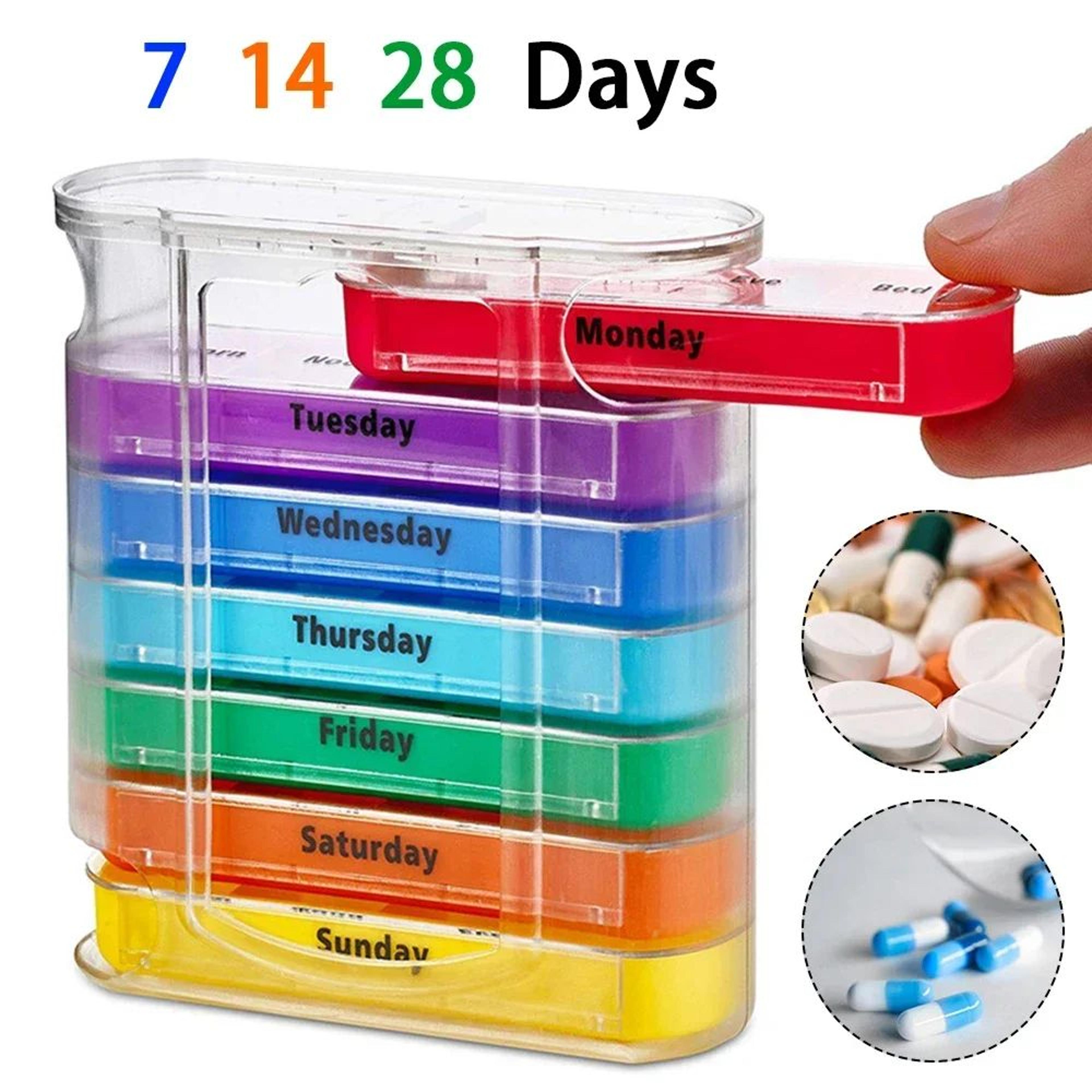 7 day weekly pill medicine storage organizer case