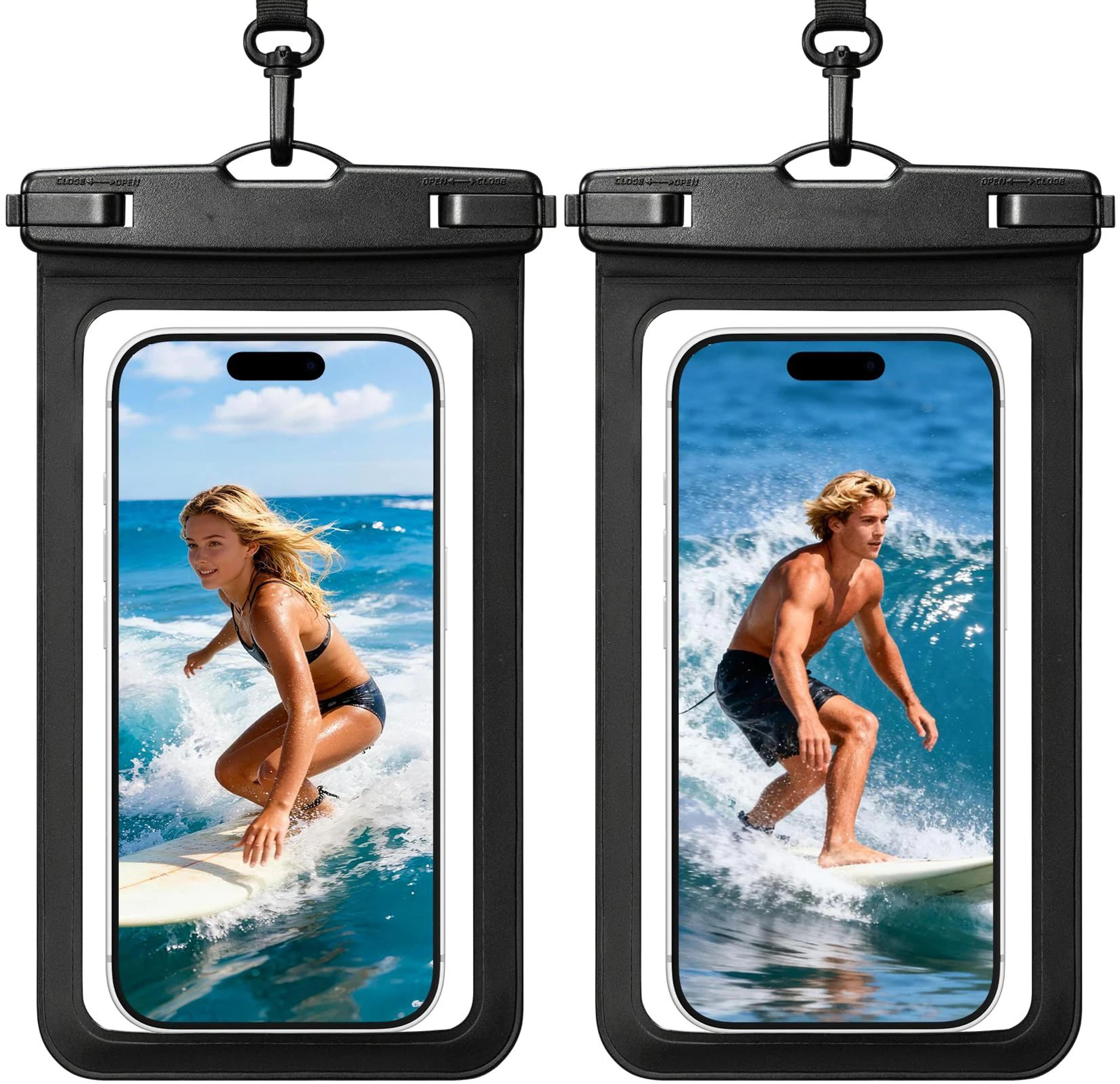 universal ipx8 waterproof phone pouch up to 7.5 inch