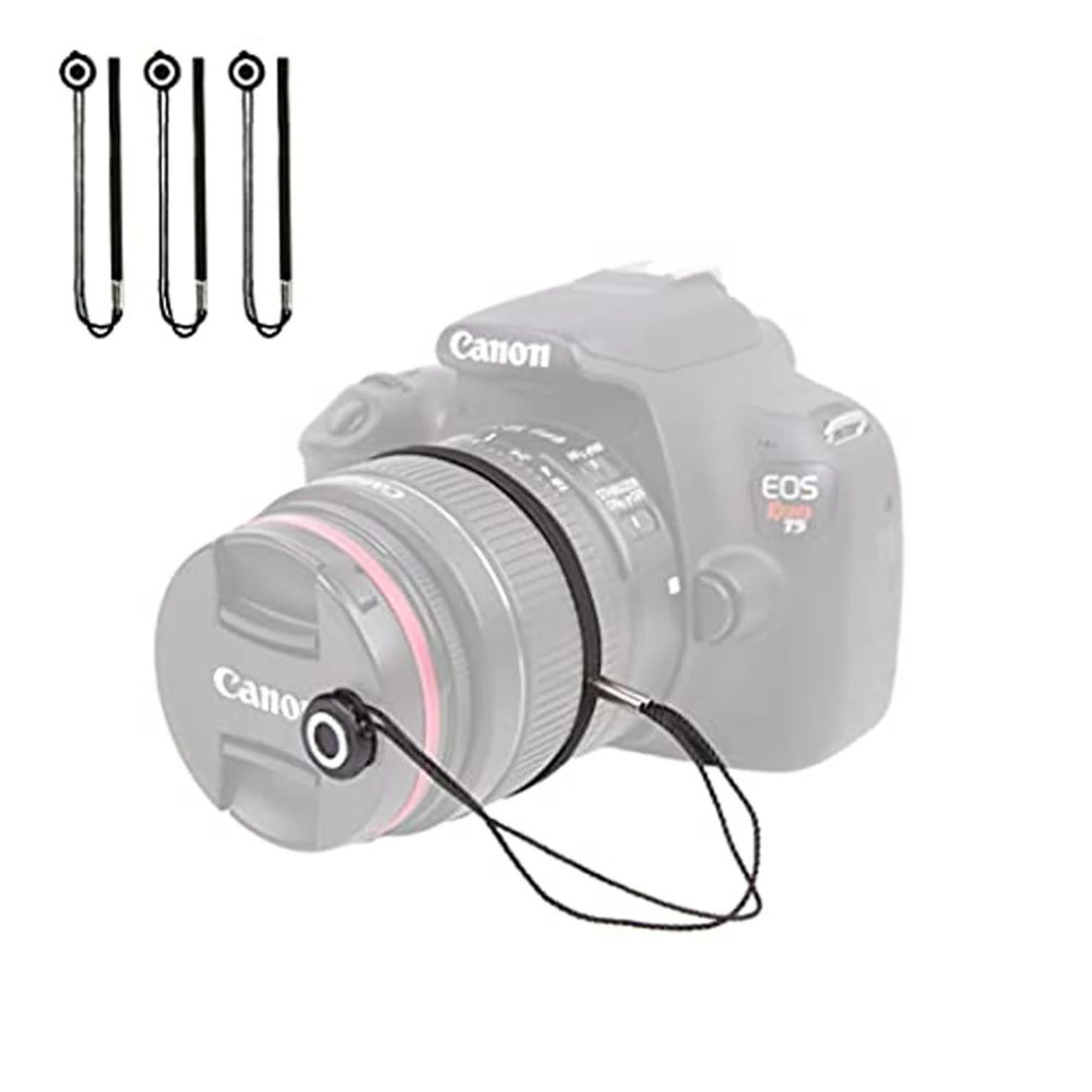universal camera lens cap leash with elastic string