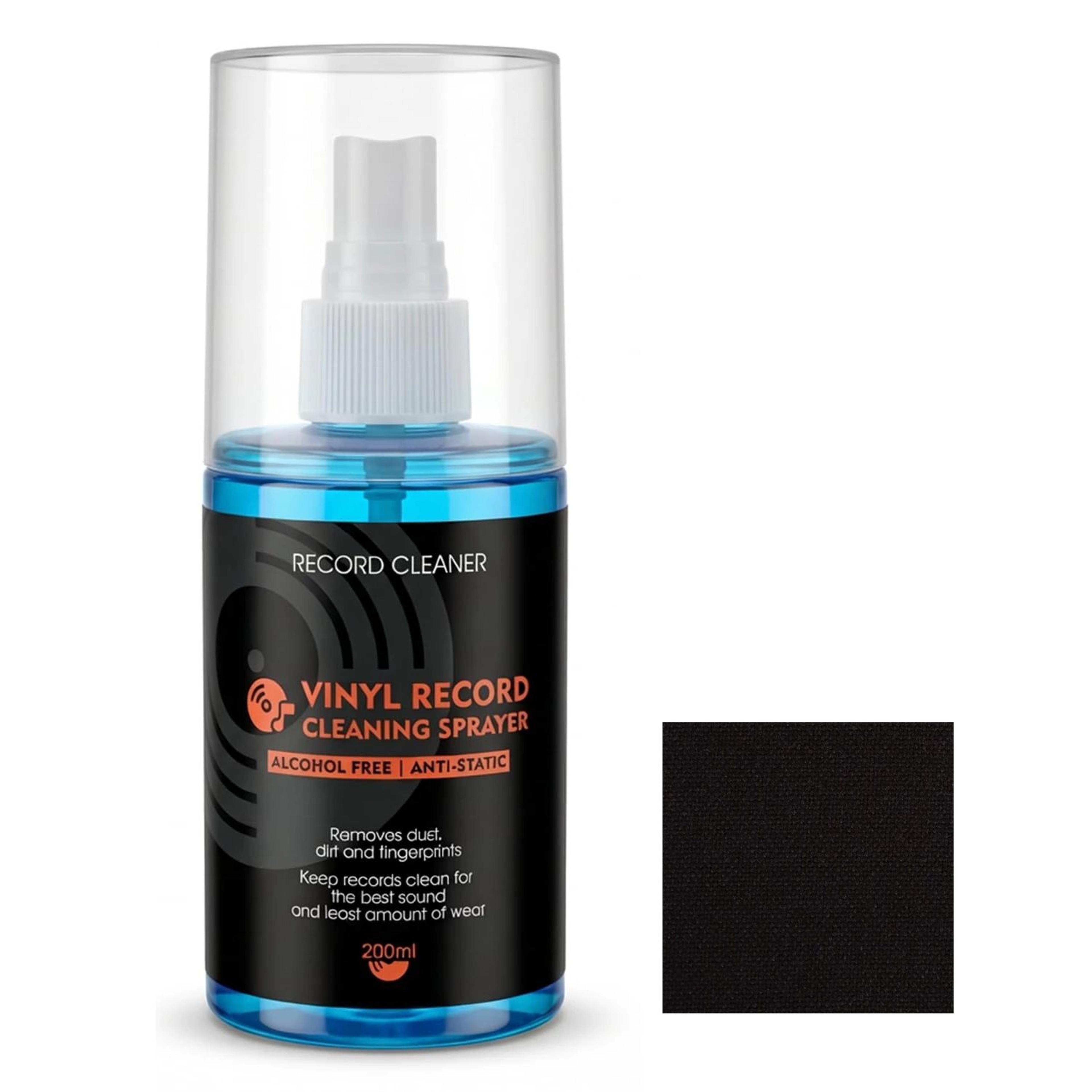 200ml vinyl record cleaning solution with cleaning towel