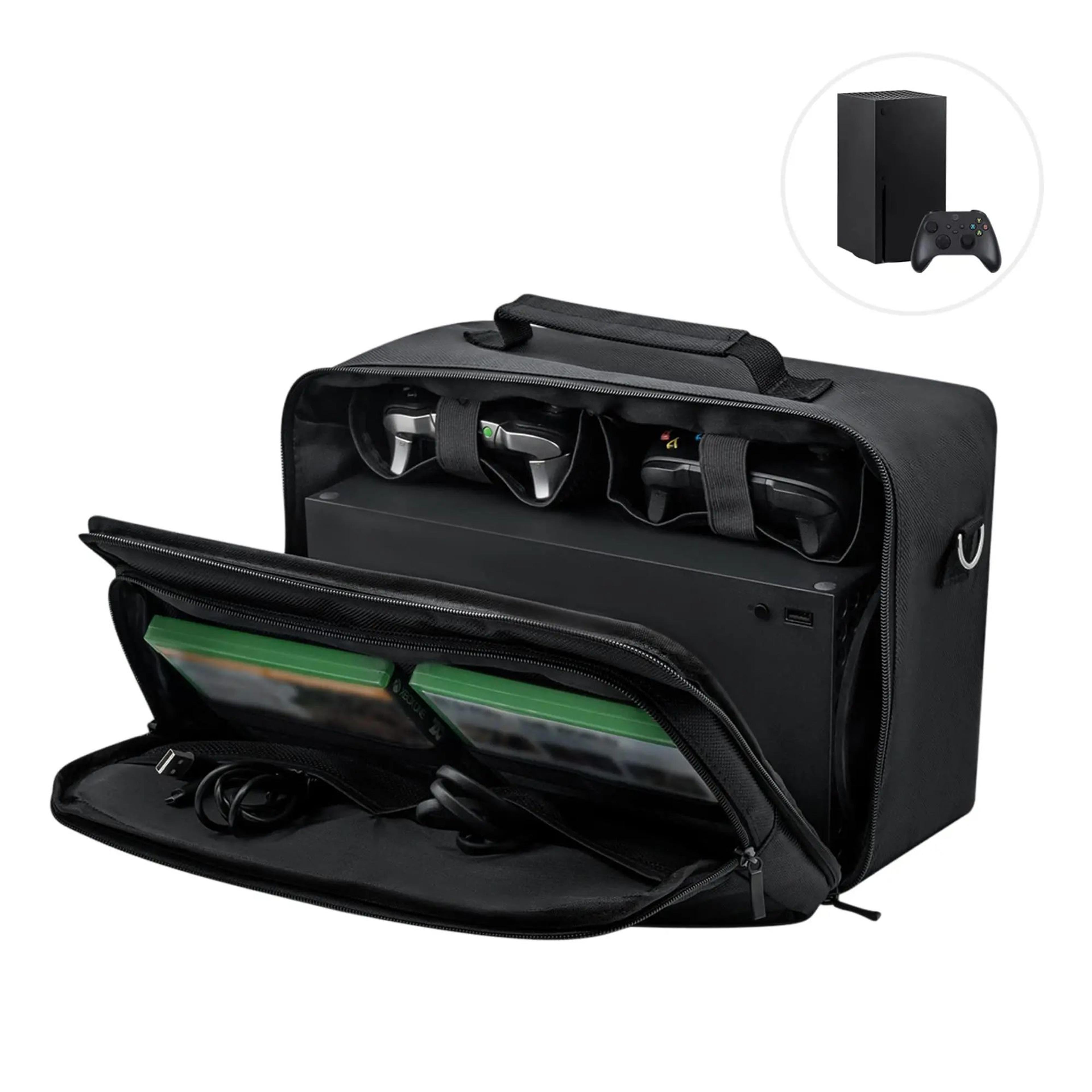 protective travel carrying case for xbox series x console