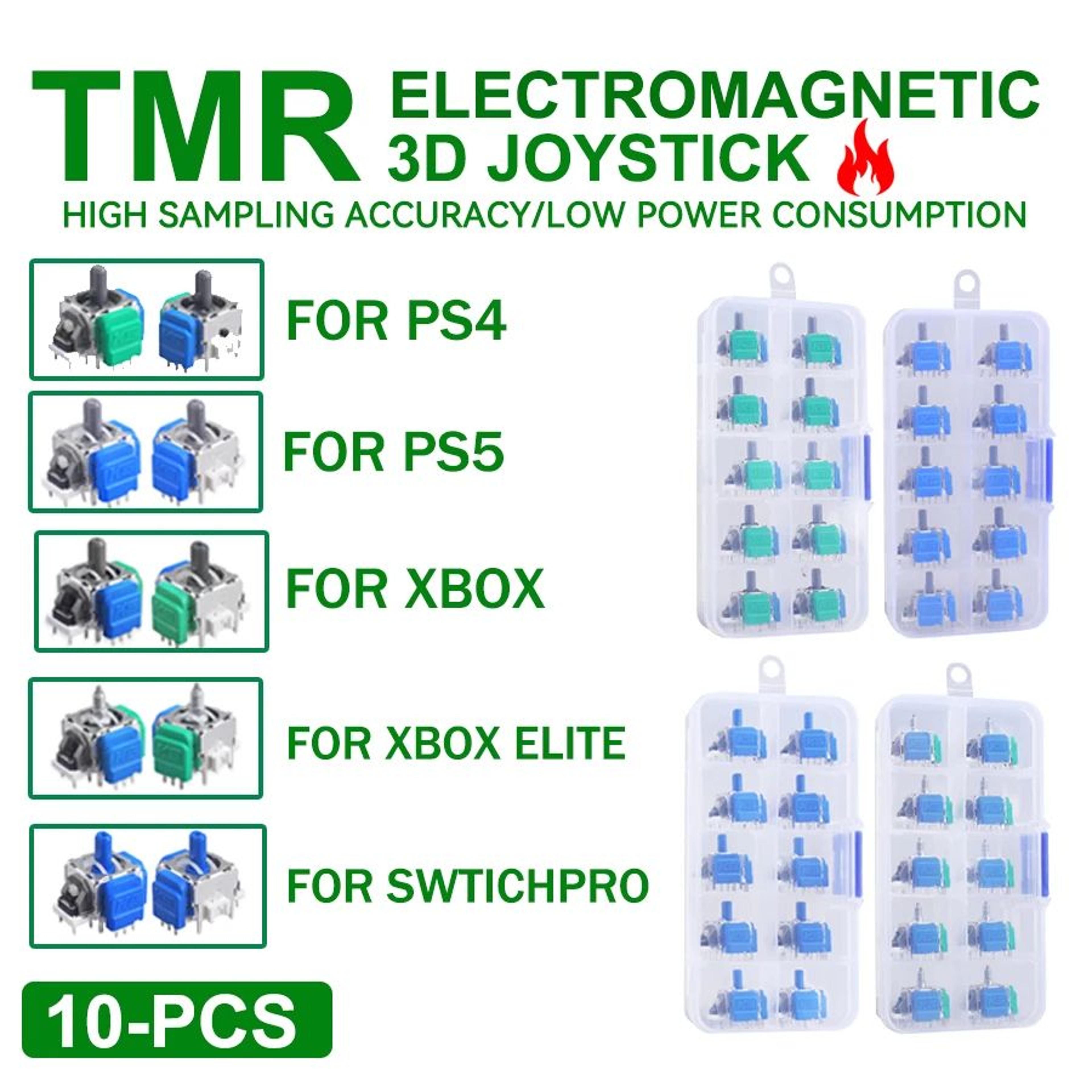 10 pack tmr hall effect joystick replacement modules