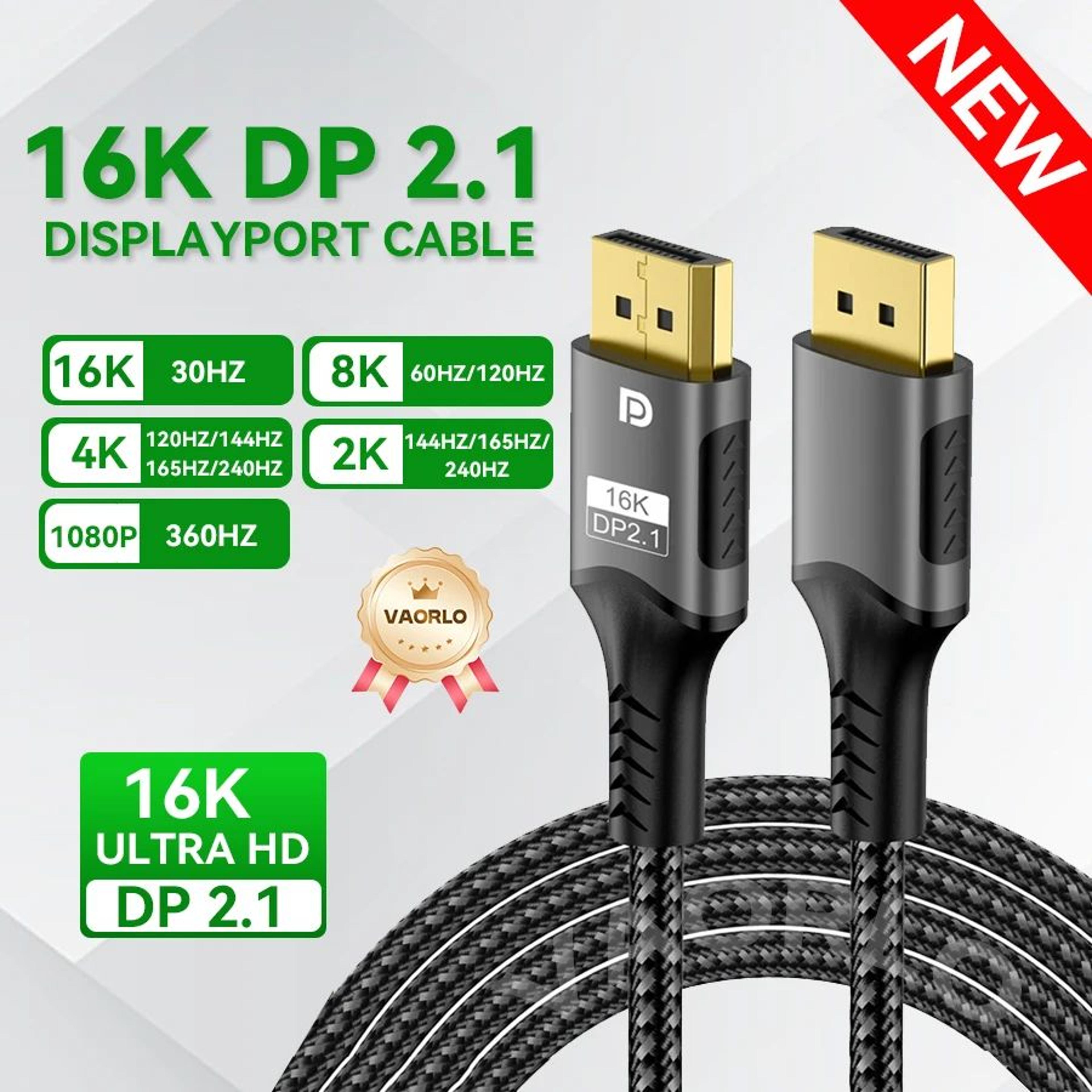 dp 2.1 16k high speed displayport cable