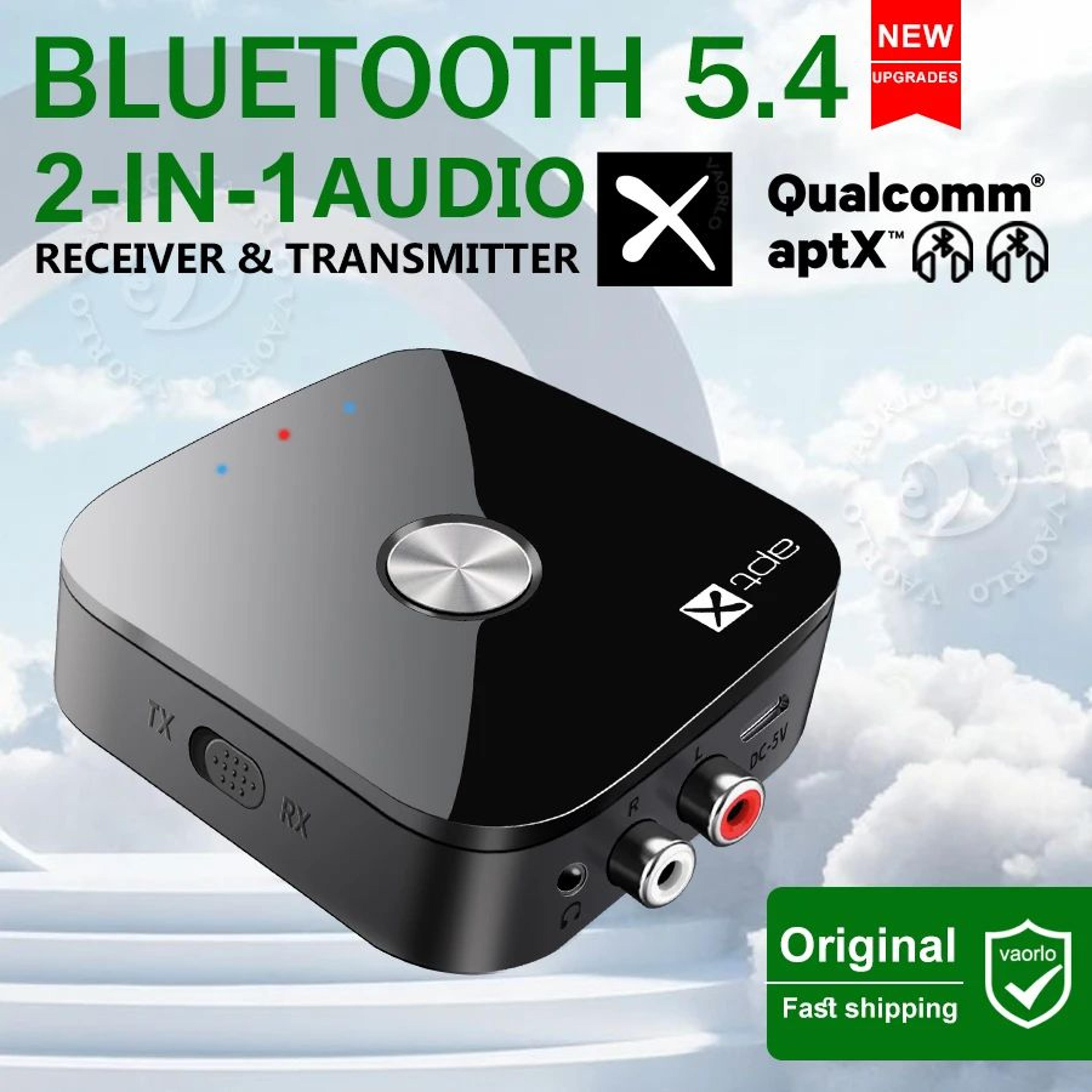 2 in 1 aptx bluetooth audio transmitter receiver