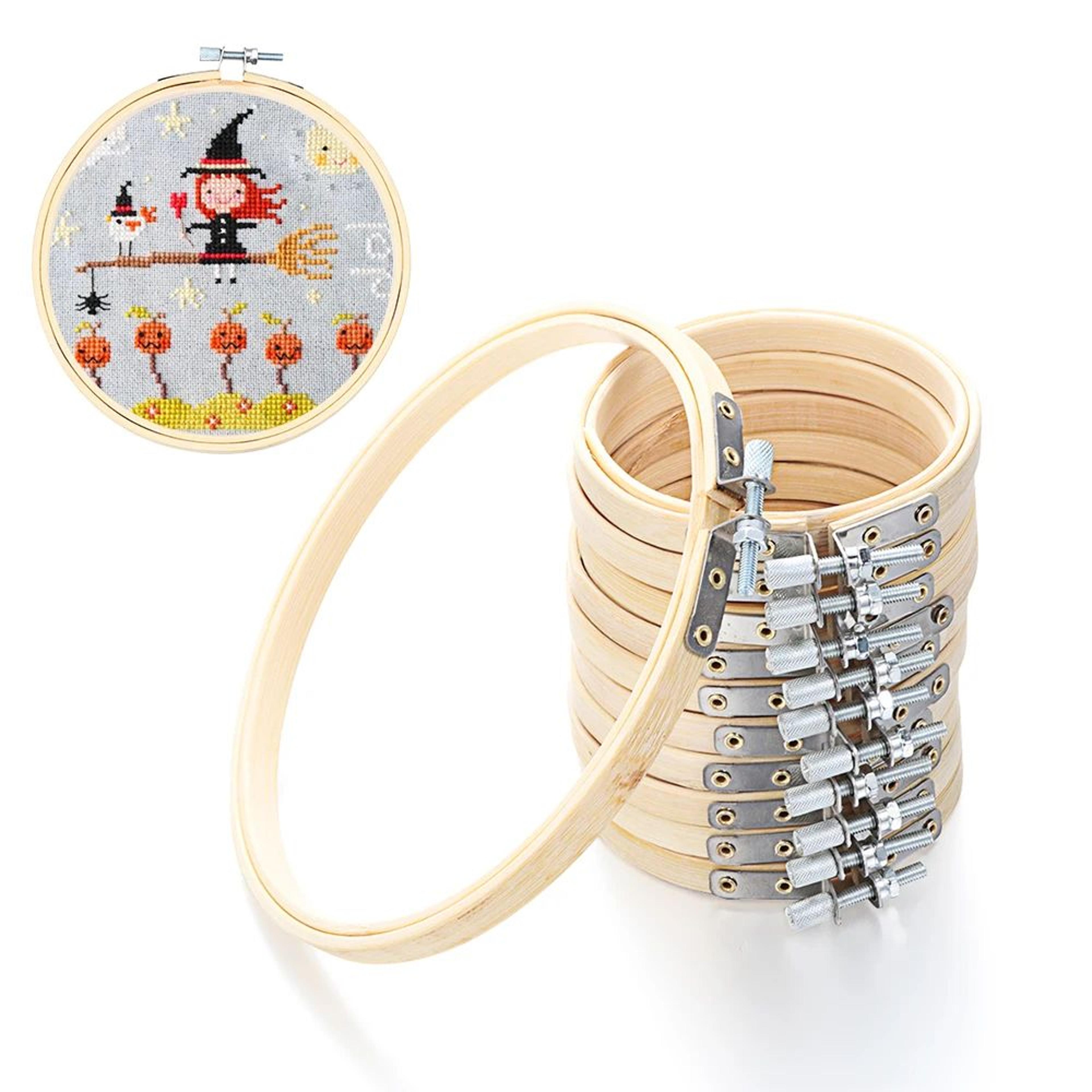 bamboo embroidery hoop round cross stitch frame