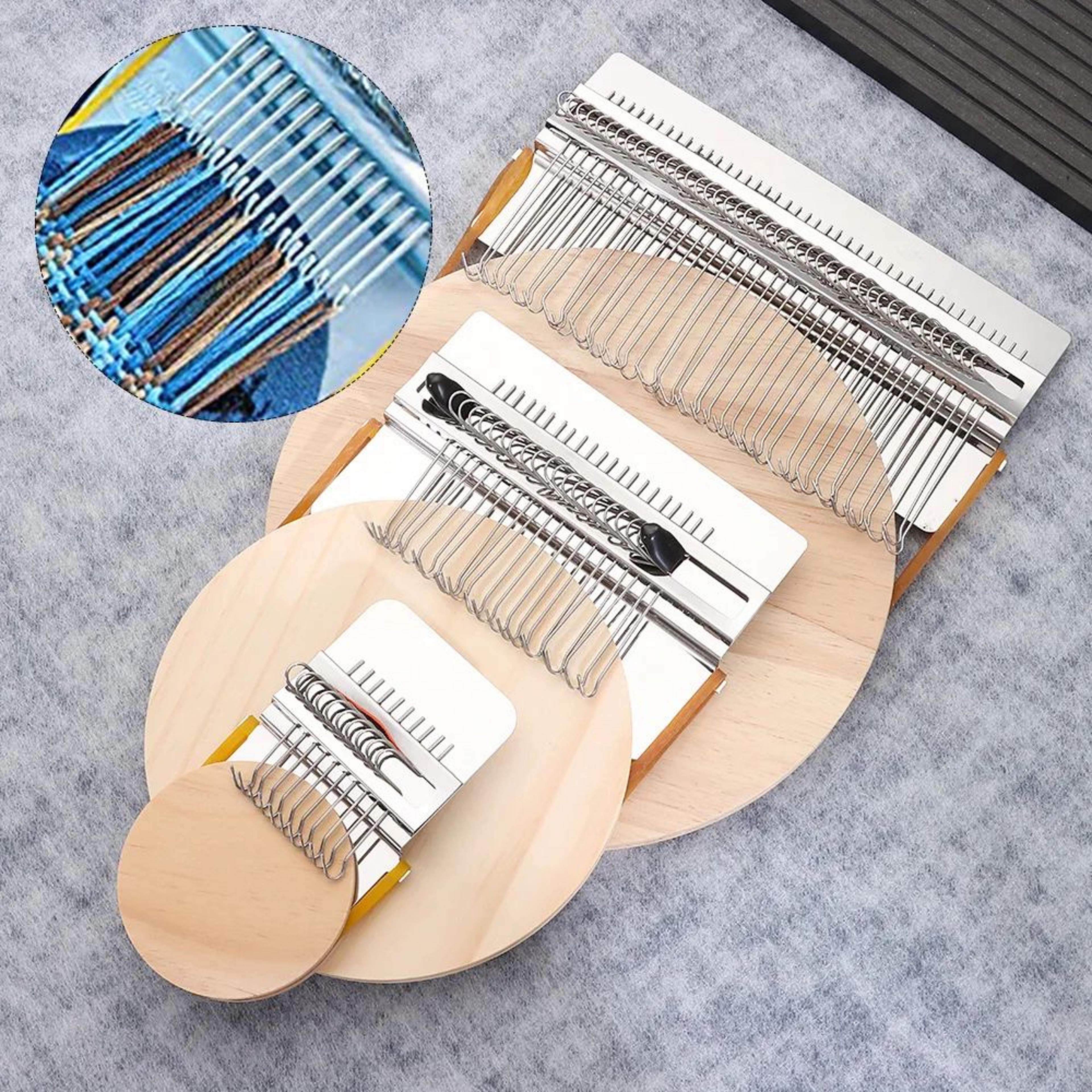 small wooden speedweve style darning loom tool