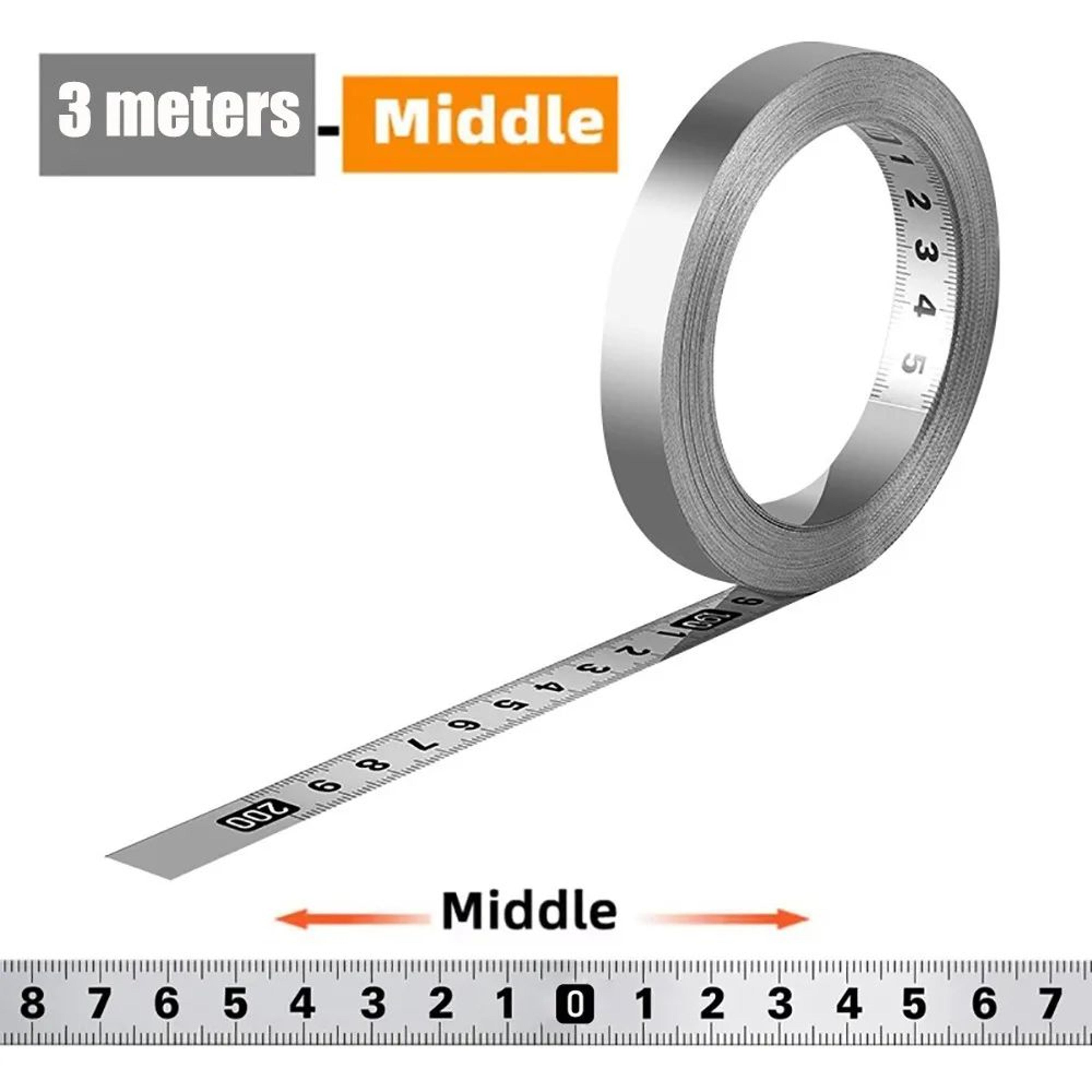 self adhesive stainless steel measuring tape ruler