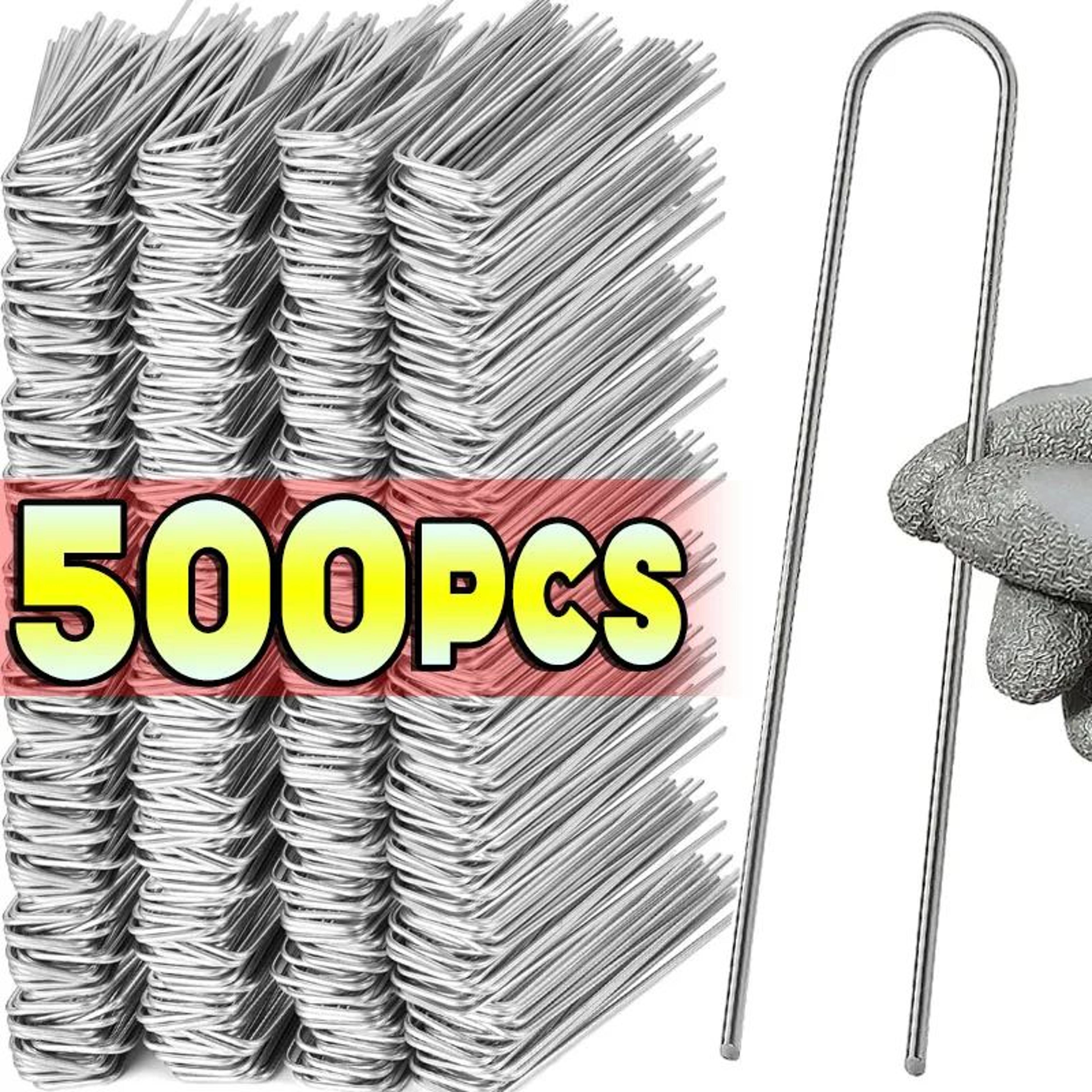 heavy duty u shape garden staples for landscape and lawn securing