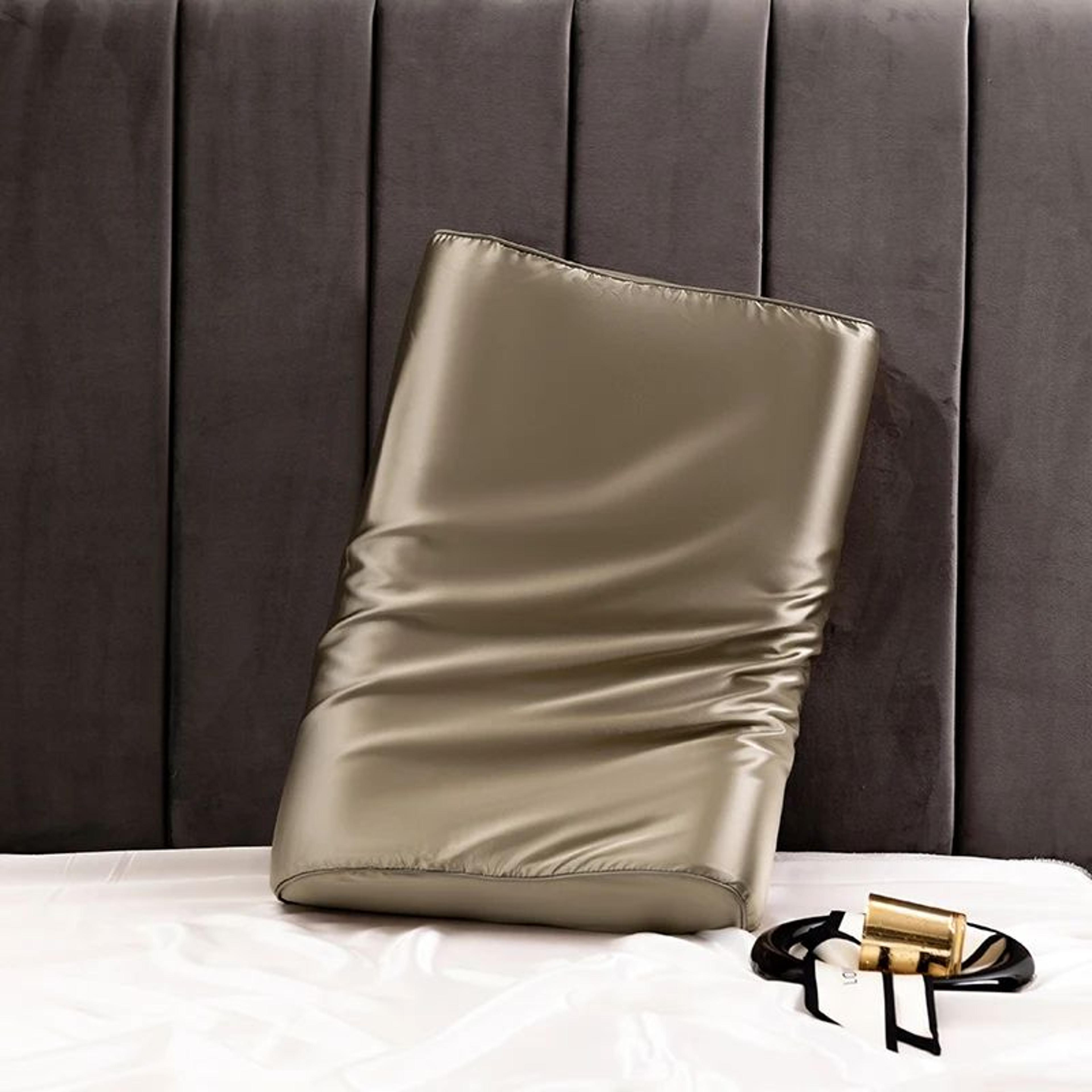 satin silk pillowcase for memory foam and latex pillows