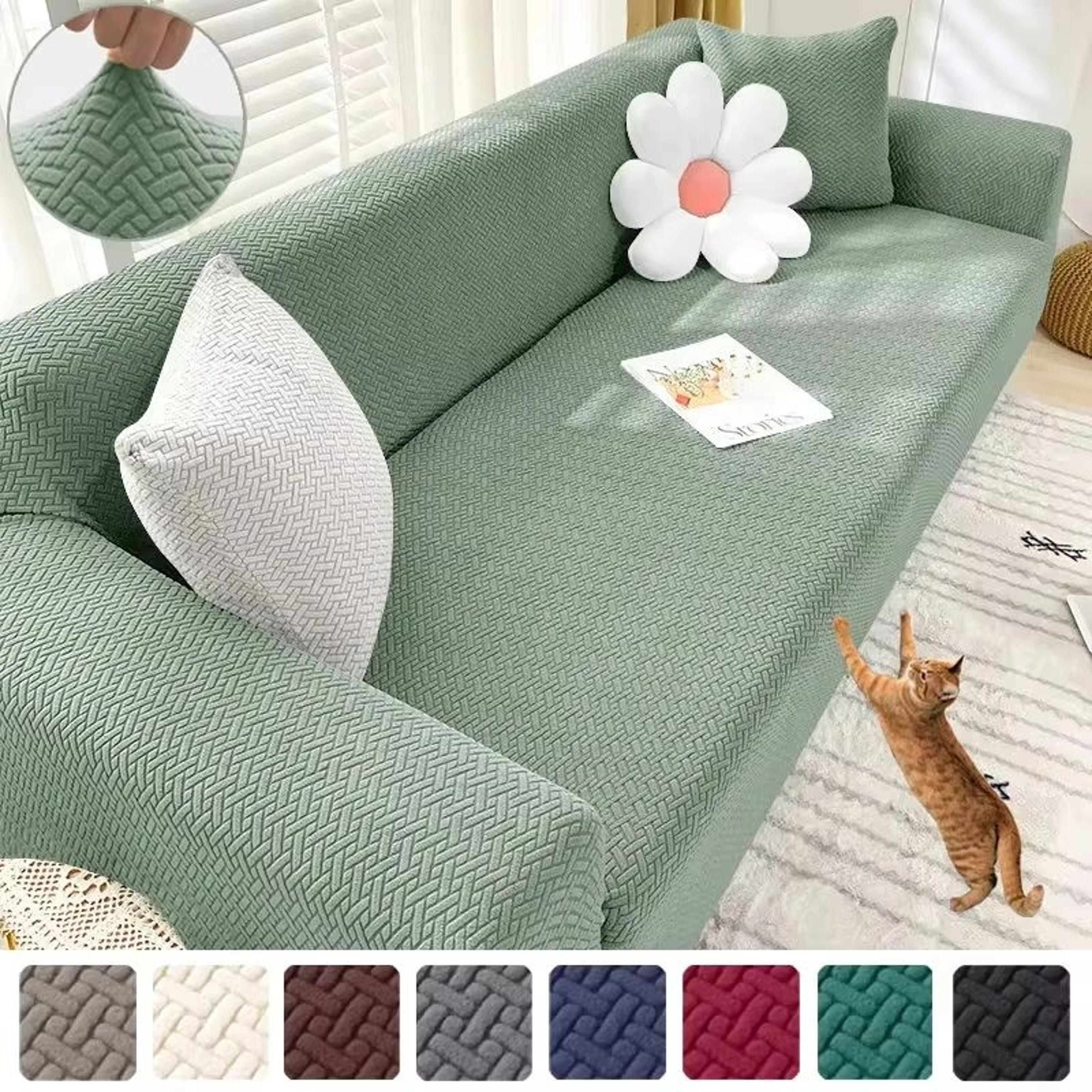 thick elastic jacquard stretch sofa cover for living room