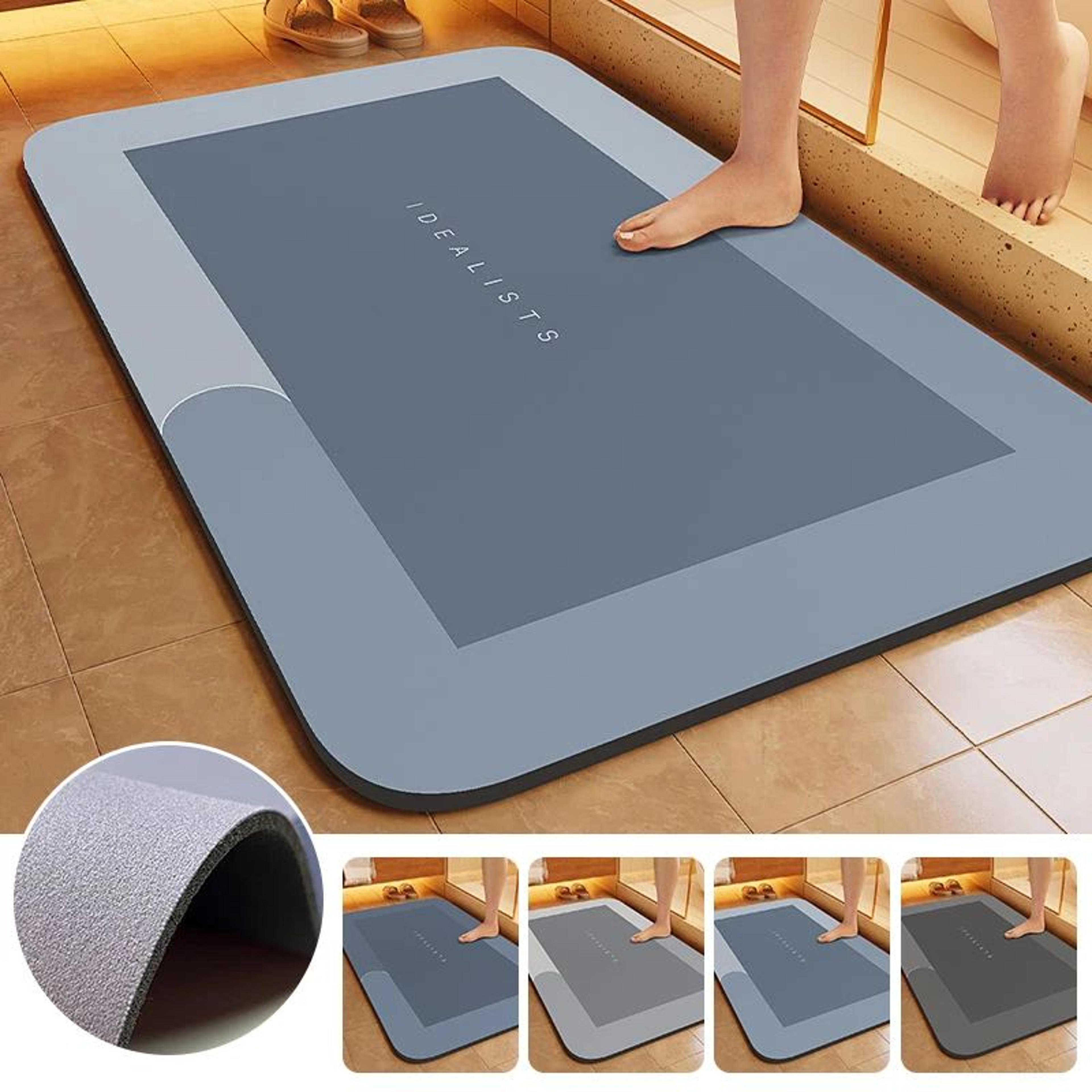 super absorbent quick dry diatomaceous earth bath mat