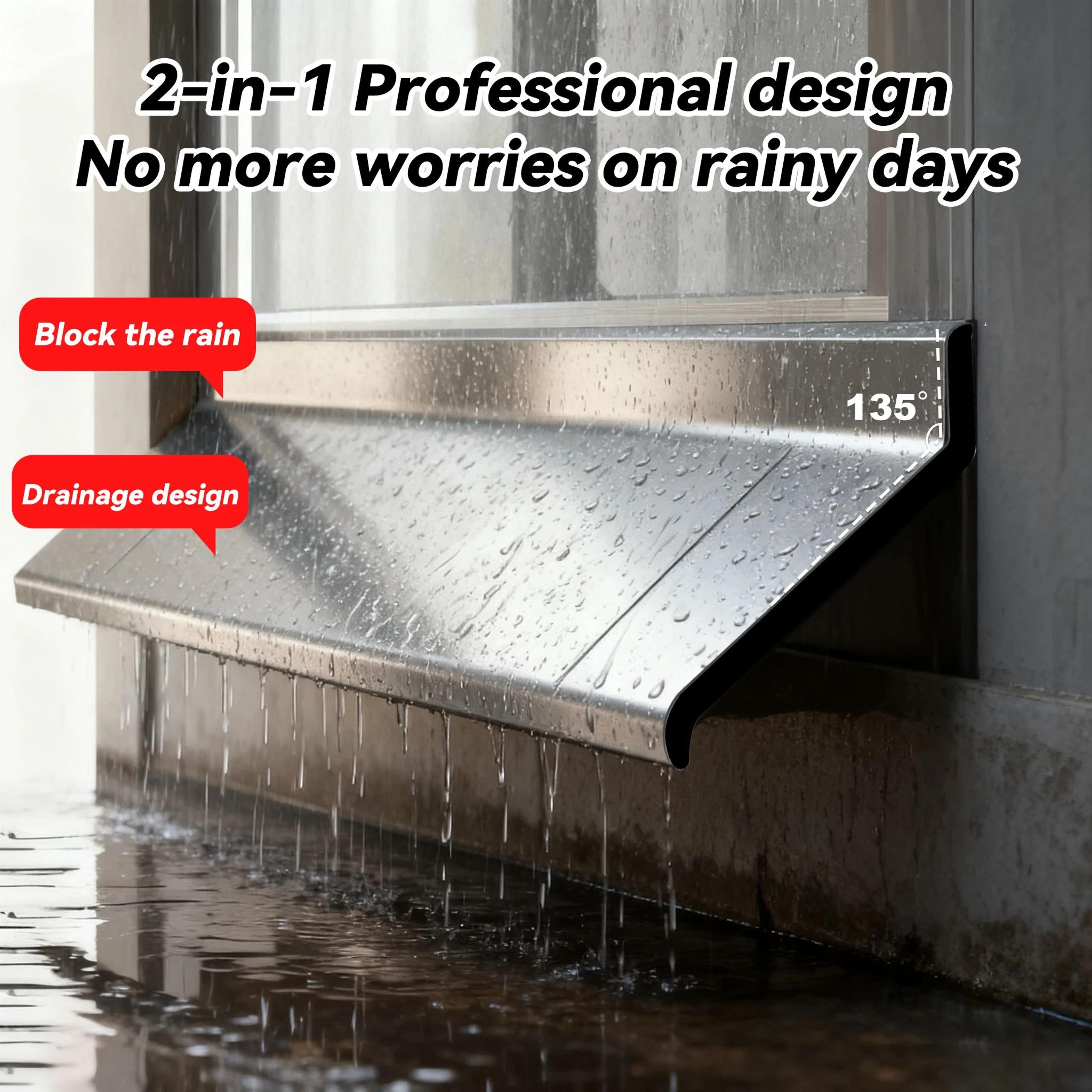 aluminum alloy window rain water deflector bar