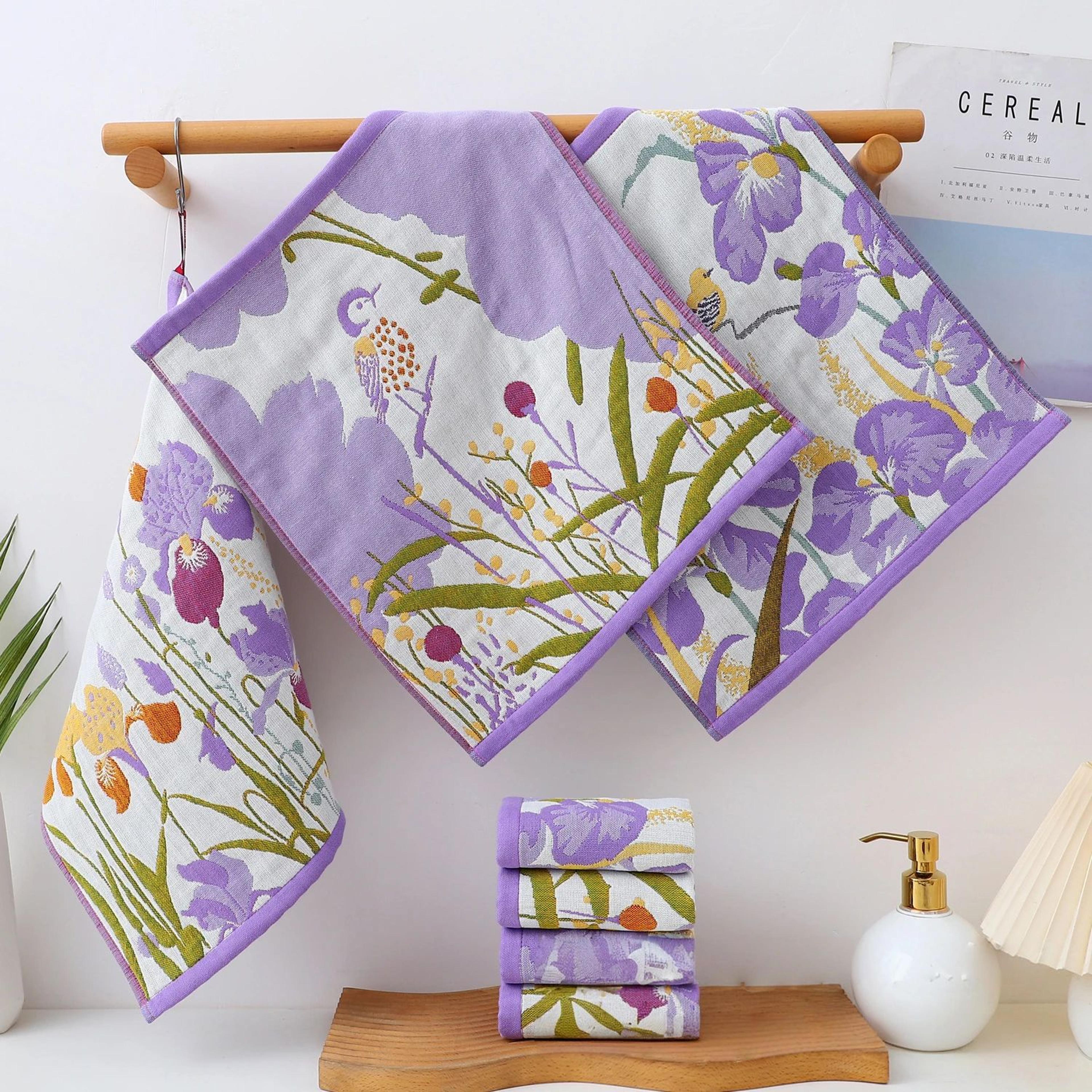 4 layer cotton gauze quick dry kitchen hand towel