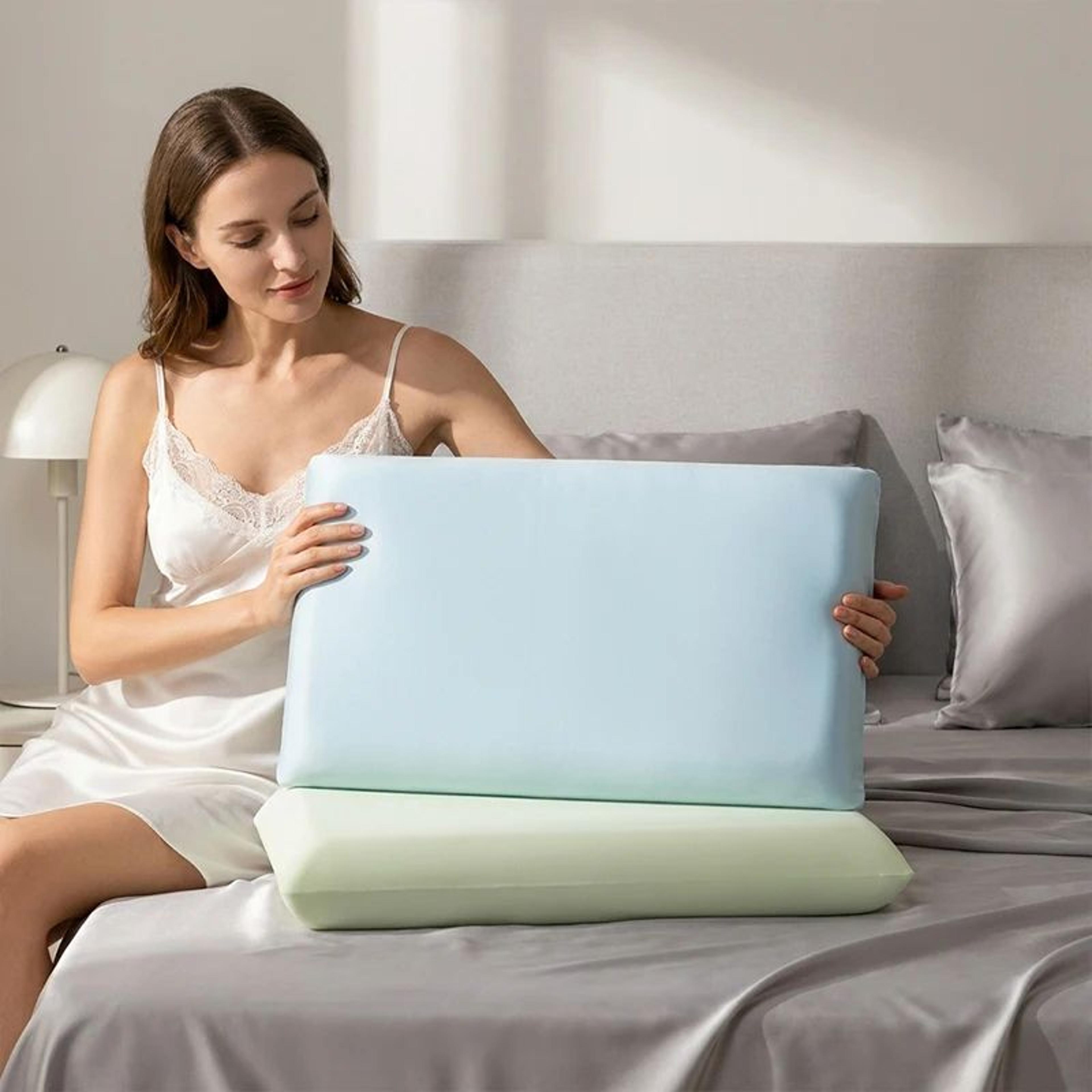 summer cooling ice silk pillowcase